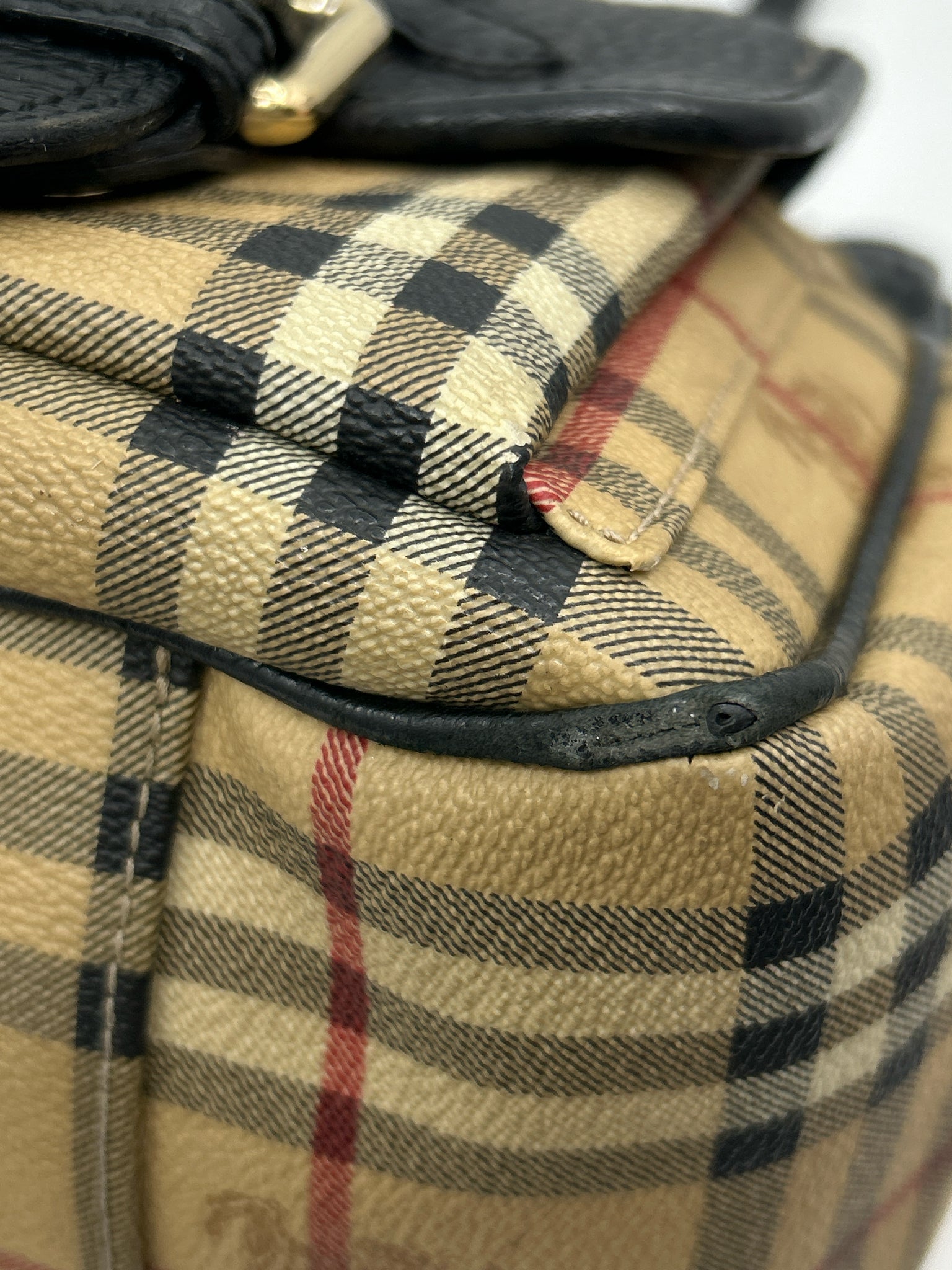 BURBERRY Brown Plaid Women Tote