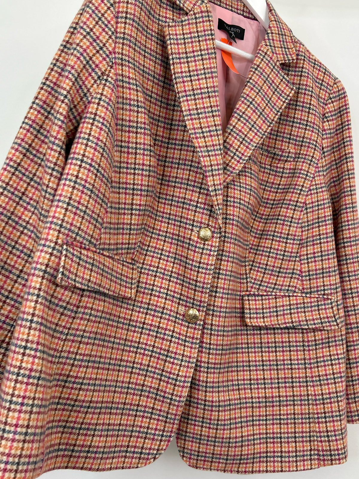 TALBOTS Size 20W pink & orange Women Blazer
