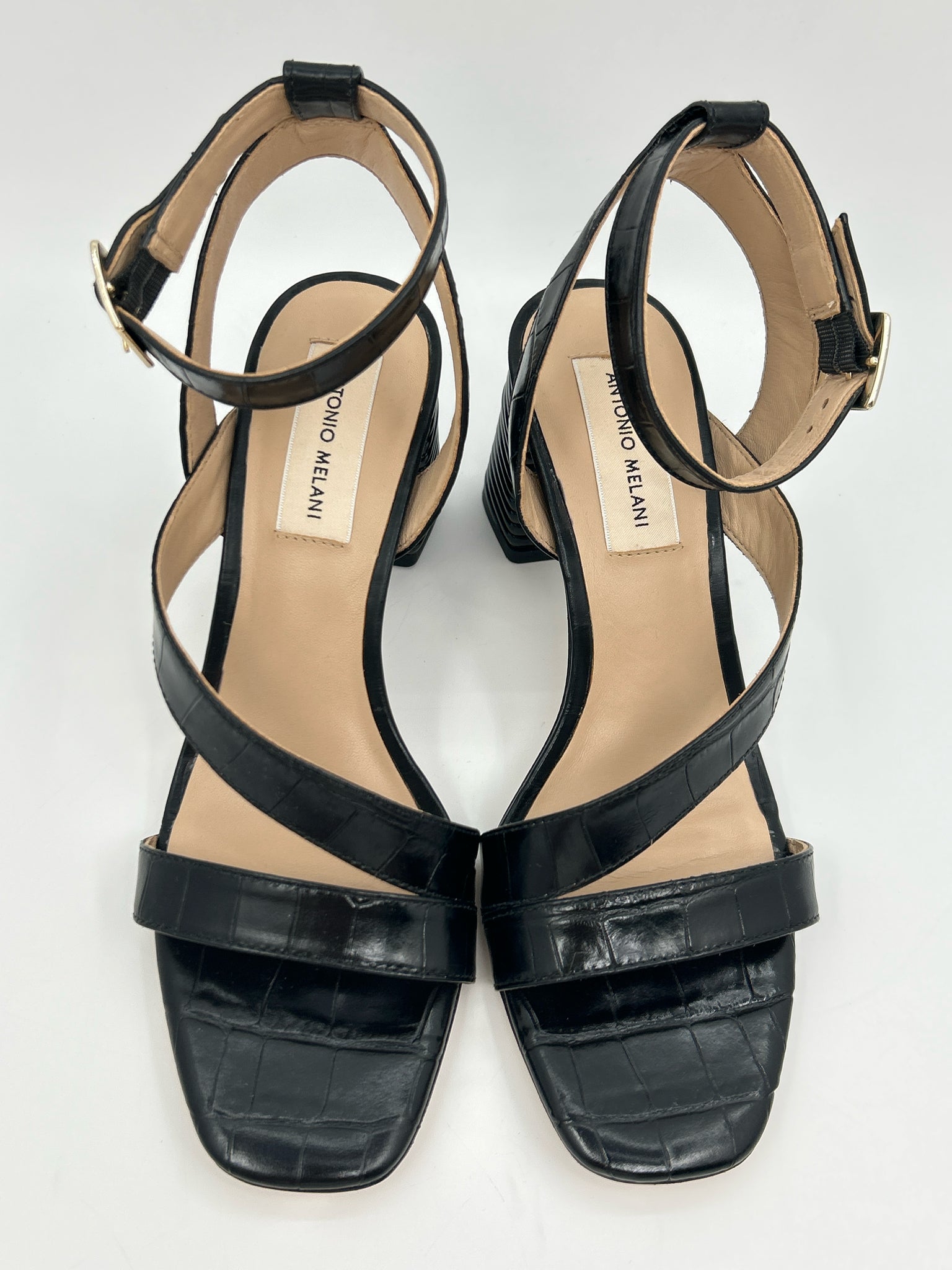 ANTONIO MELANI Size 7M Black Women Pumps