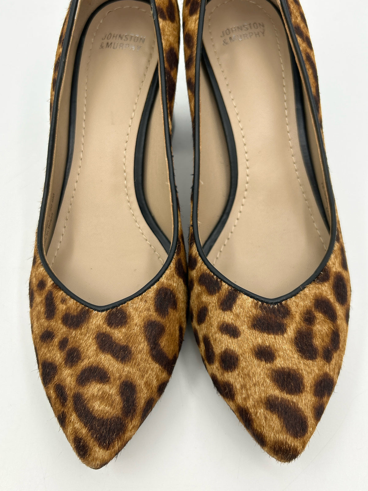JOHNSTON & MURPHY Size 8M Brown Print Women Pumps