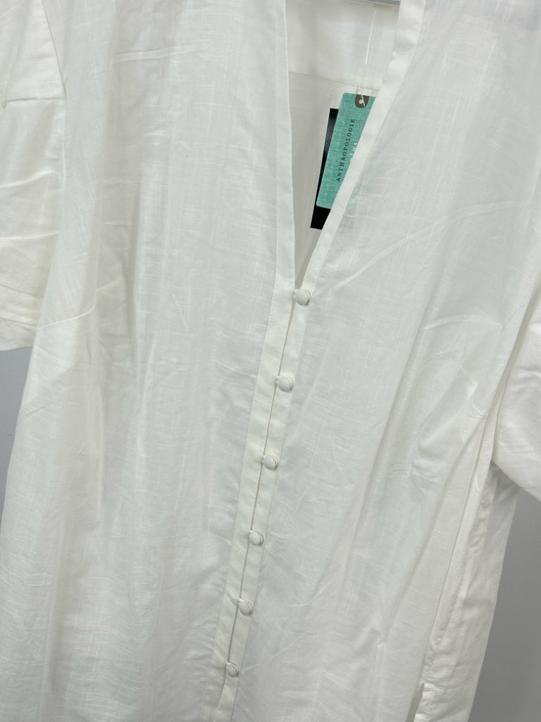 BY ANTHROPOLGIE Women Size 1X White Shirt