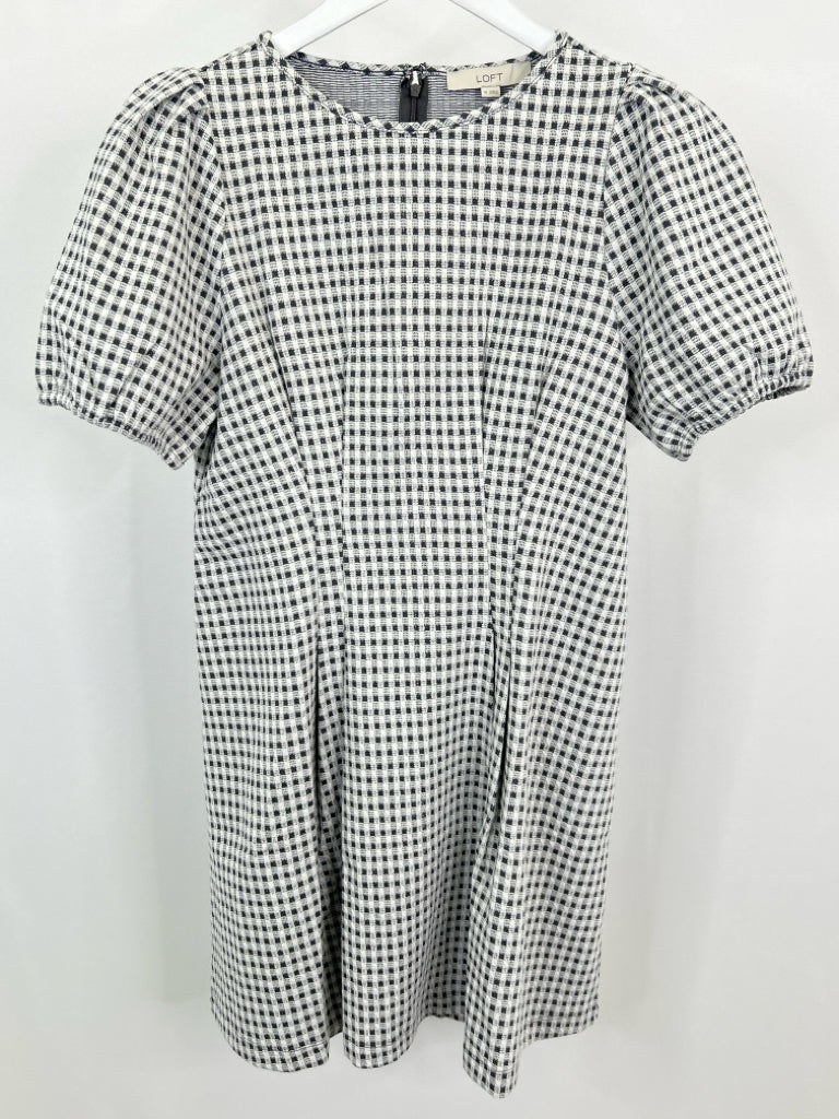 LOFT NWT Size 10 Grey & White Women's Dress