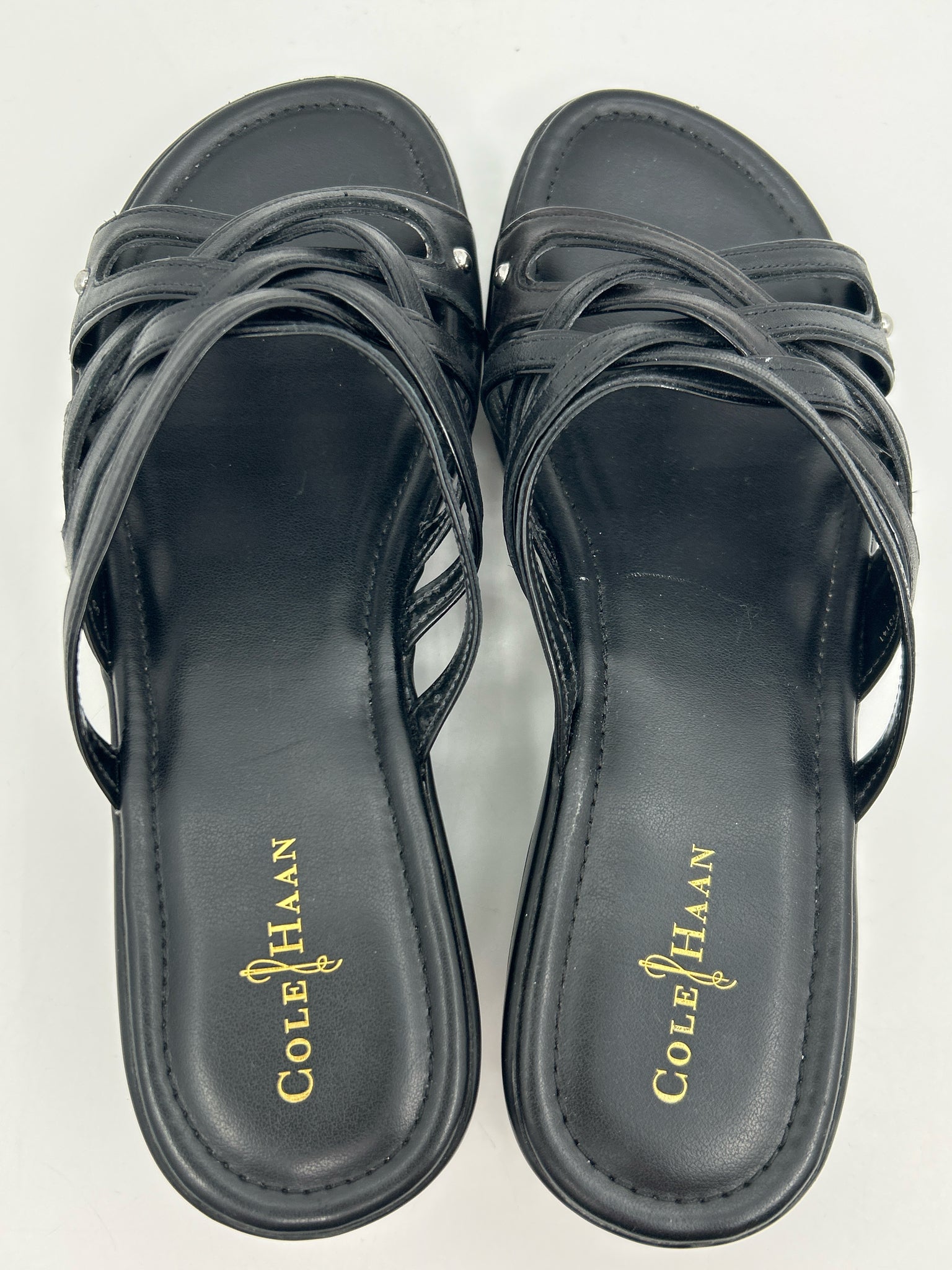 COLE HAAN Size 7B Black Women Sandal