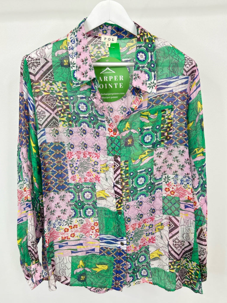 POL Size S Multi-Color Shirt NWT