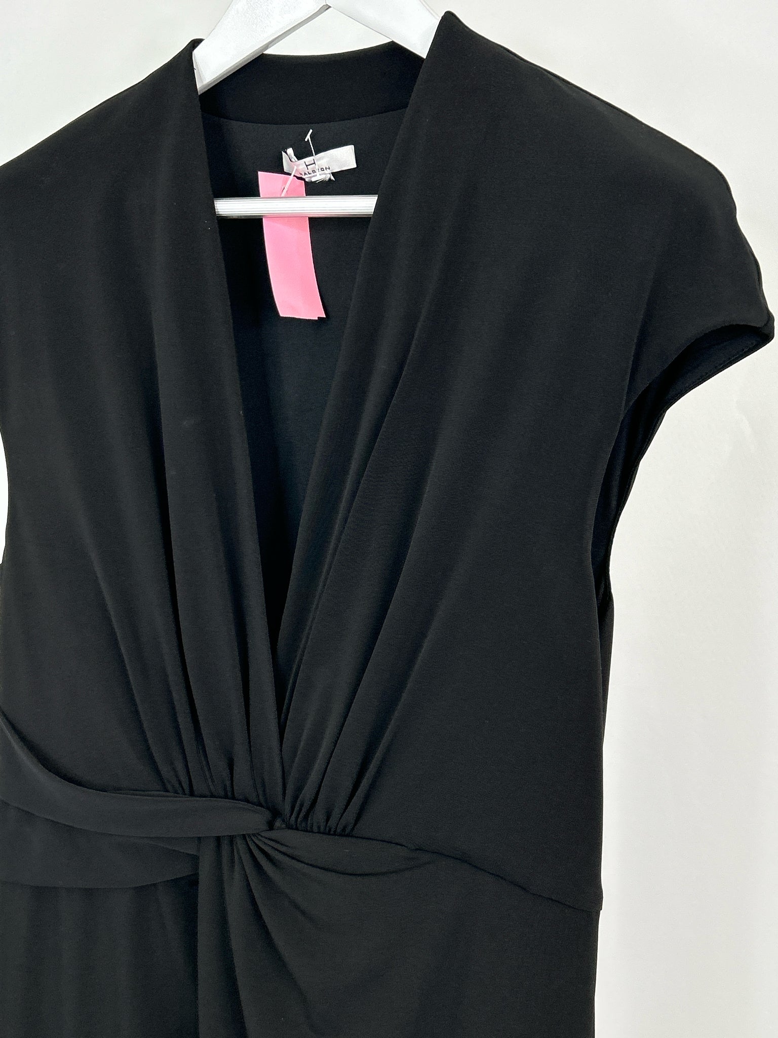 HALSTON Size L Black Women Dress