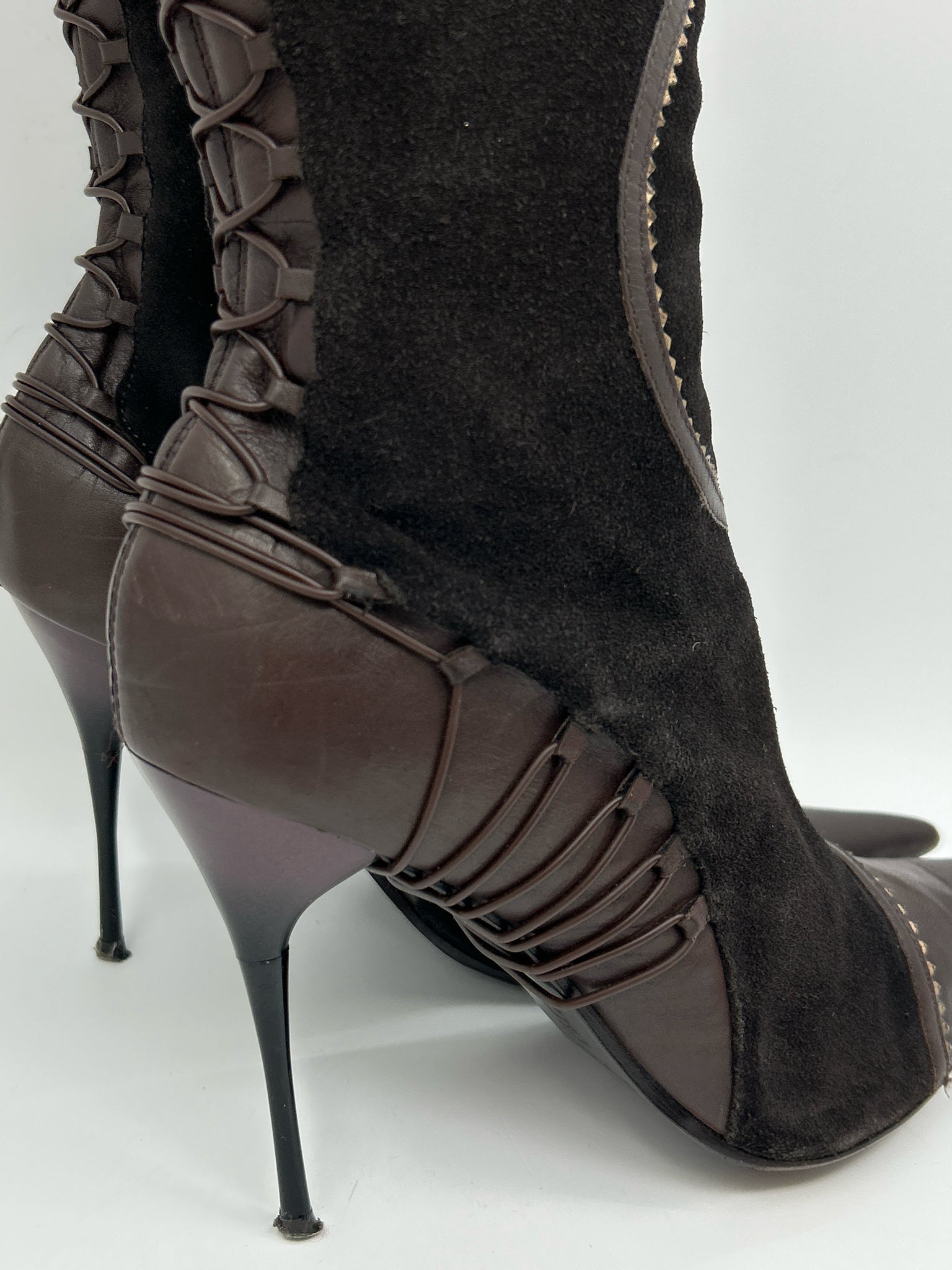 ALDO Size 41 DARK BROWN Women Booties