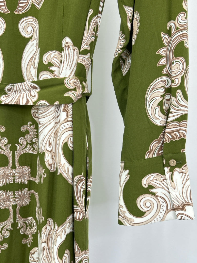 VINCE CAMUTO Size M OLIVE GREEN Women's Dress