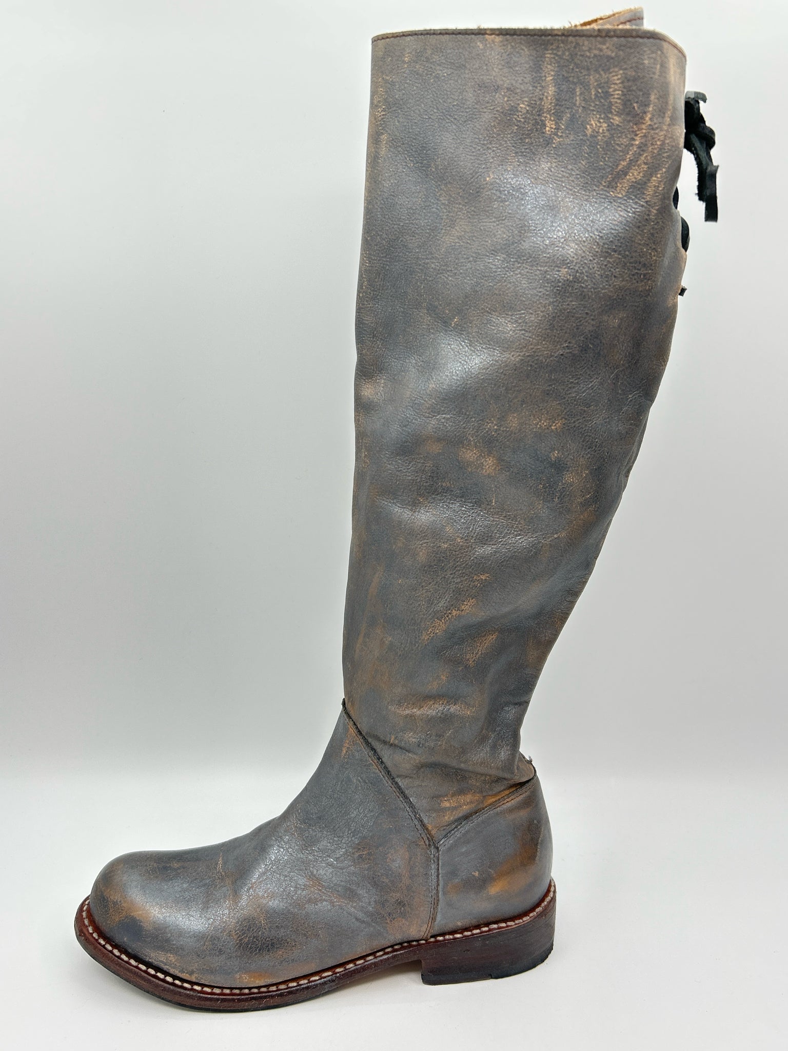 BED STU Size 6 Grey Women Boots