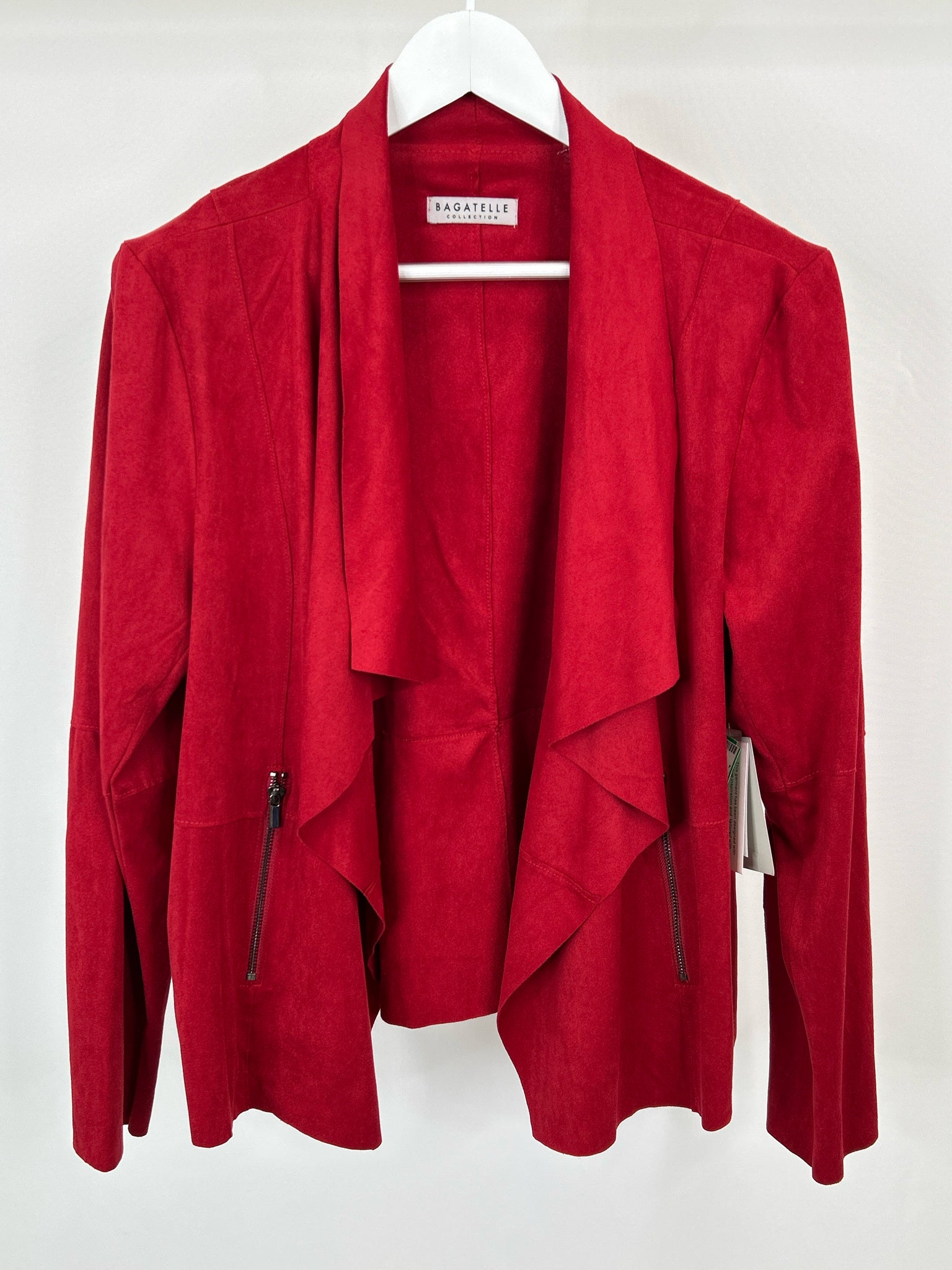 BAGATELLE Size 1X Cranberry Women Jacket