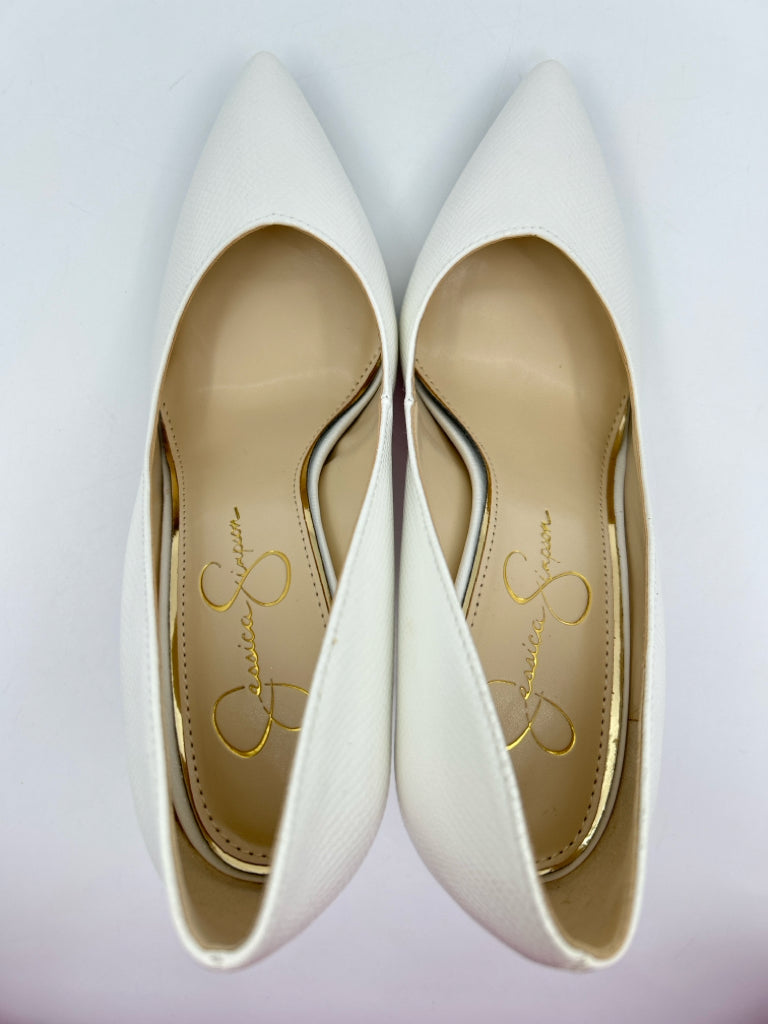 JESSICA SIMPSON Size 8.5M White Women's Pumps