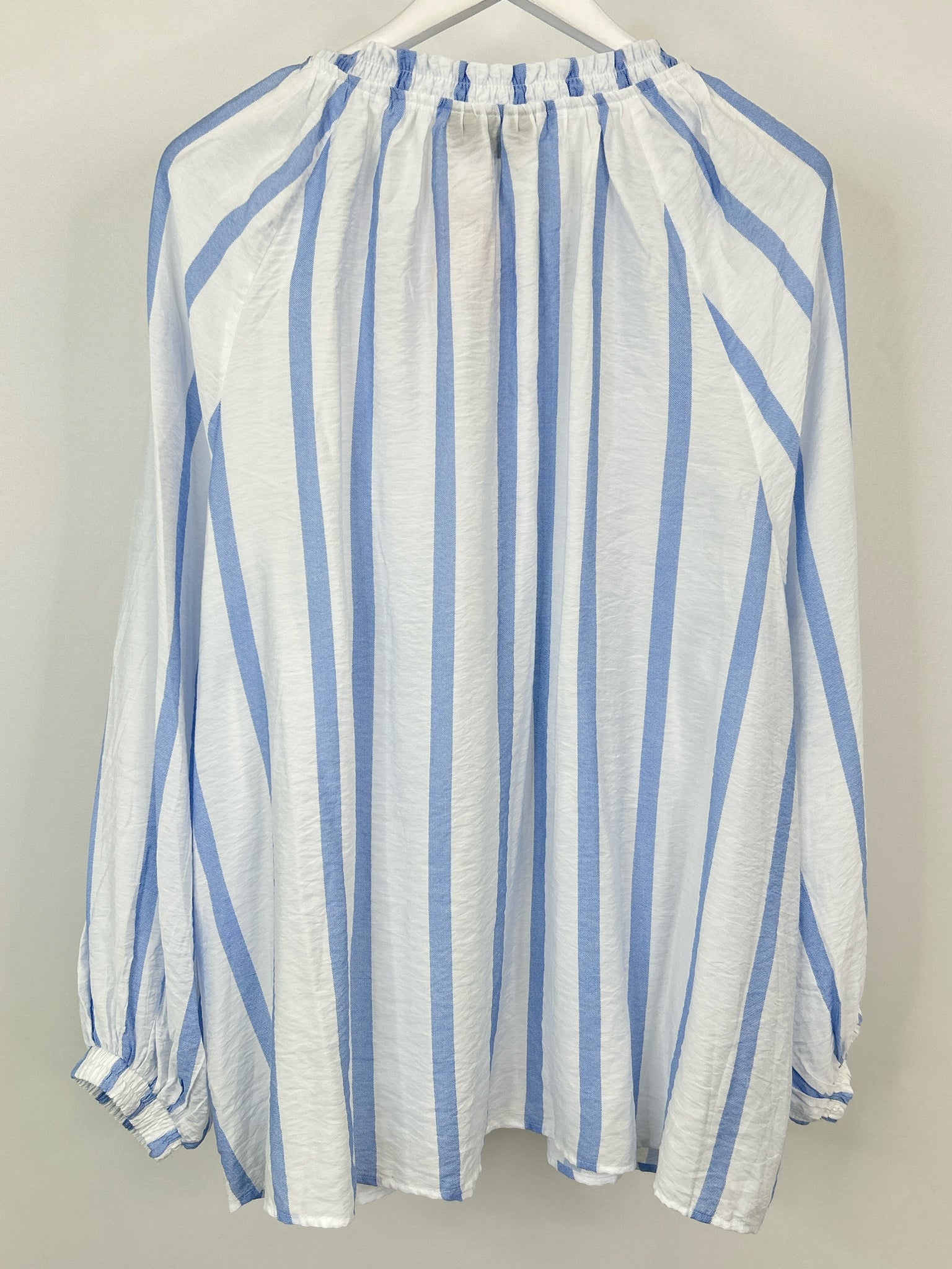 LANE BRYANT Size 22/24 Blue Striped Women Top NWT