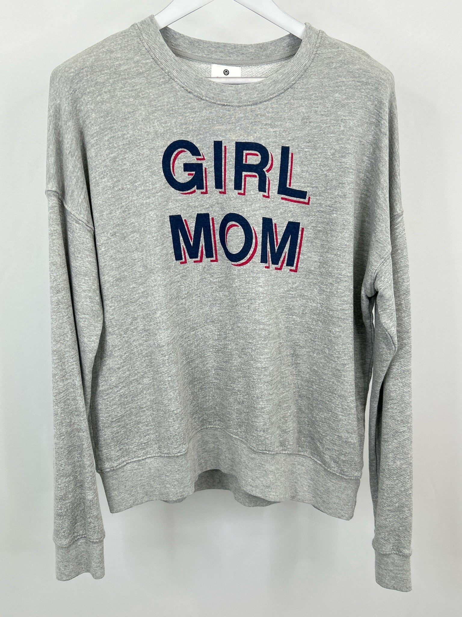 SUNDRY Size L Gray print Women Sweatshirt