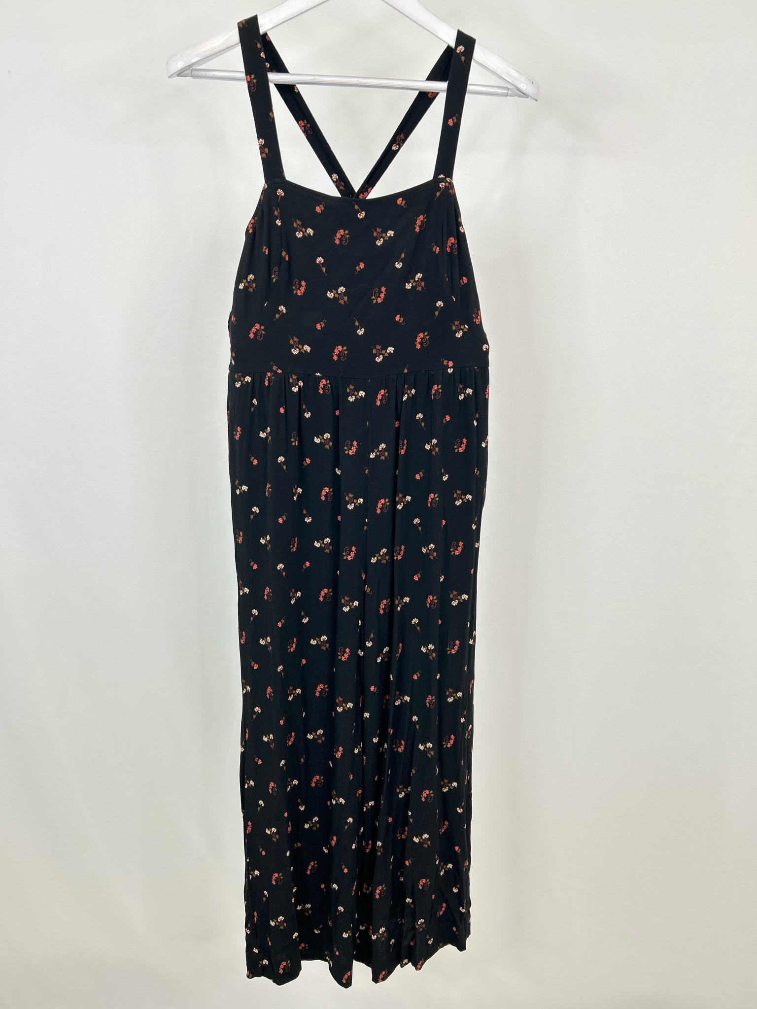 MADEWELL Size 0 Black Floral Women Jumpsuit