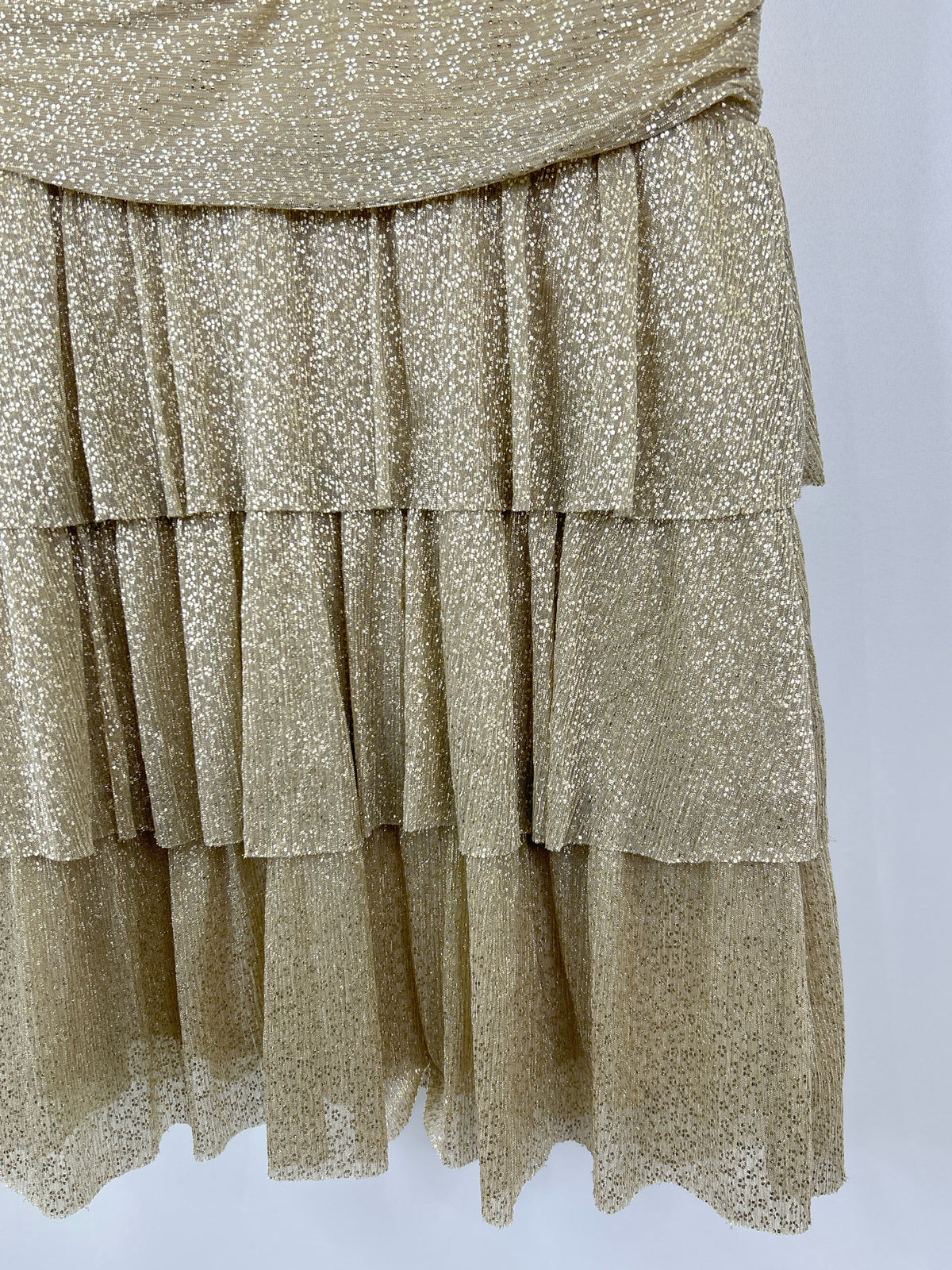 LILLY PULITZER Size L Gold Women Dress