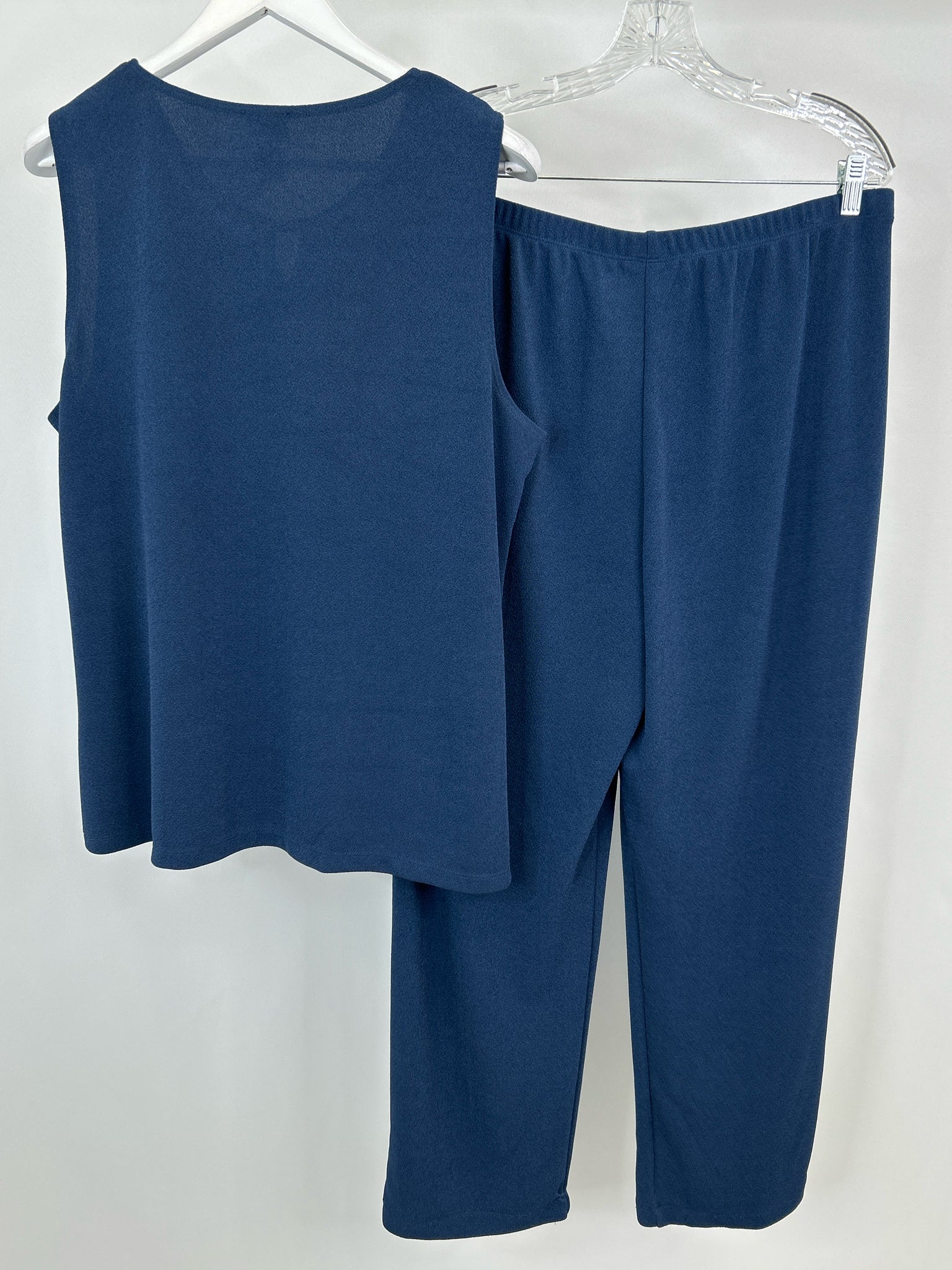 CHICO'S Size 16 Teal Women 2-Piece w/pants