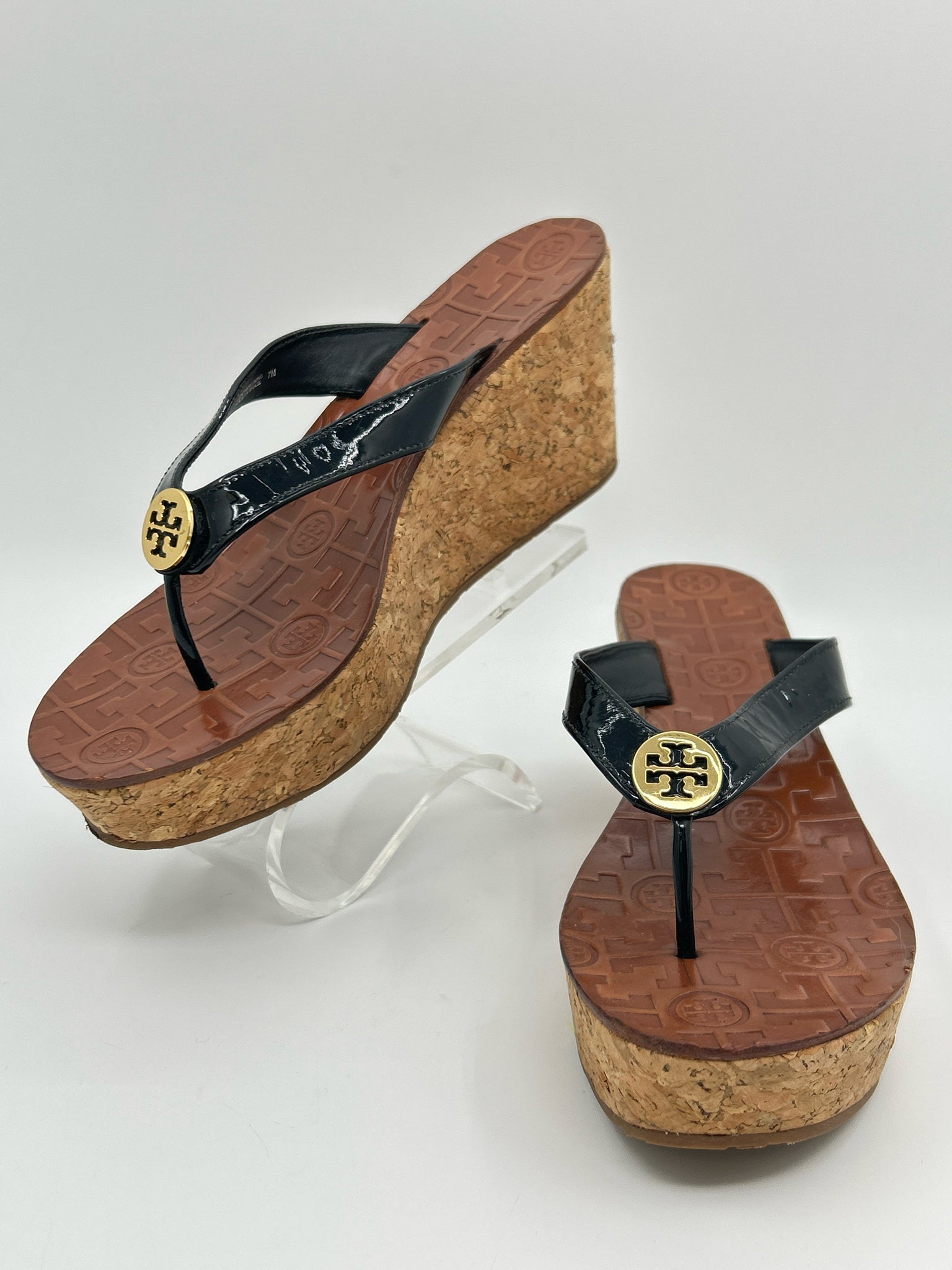 TORY BURCH Size 7M Black Women Sandal