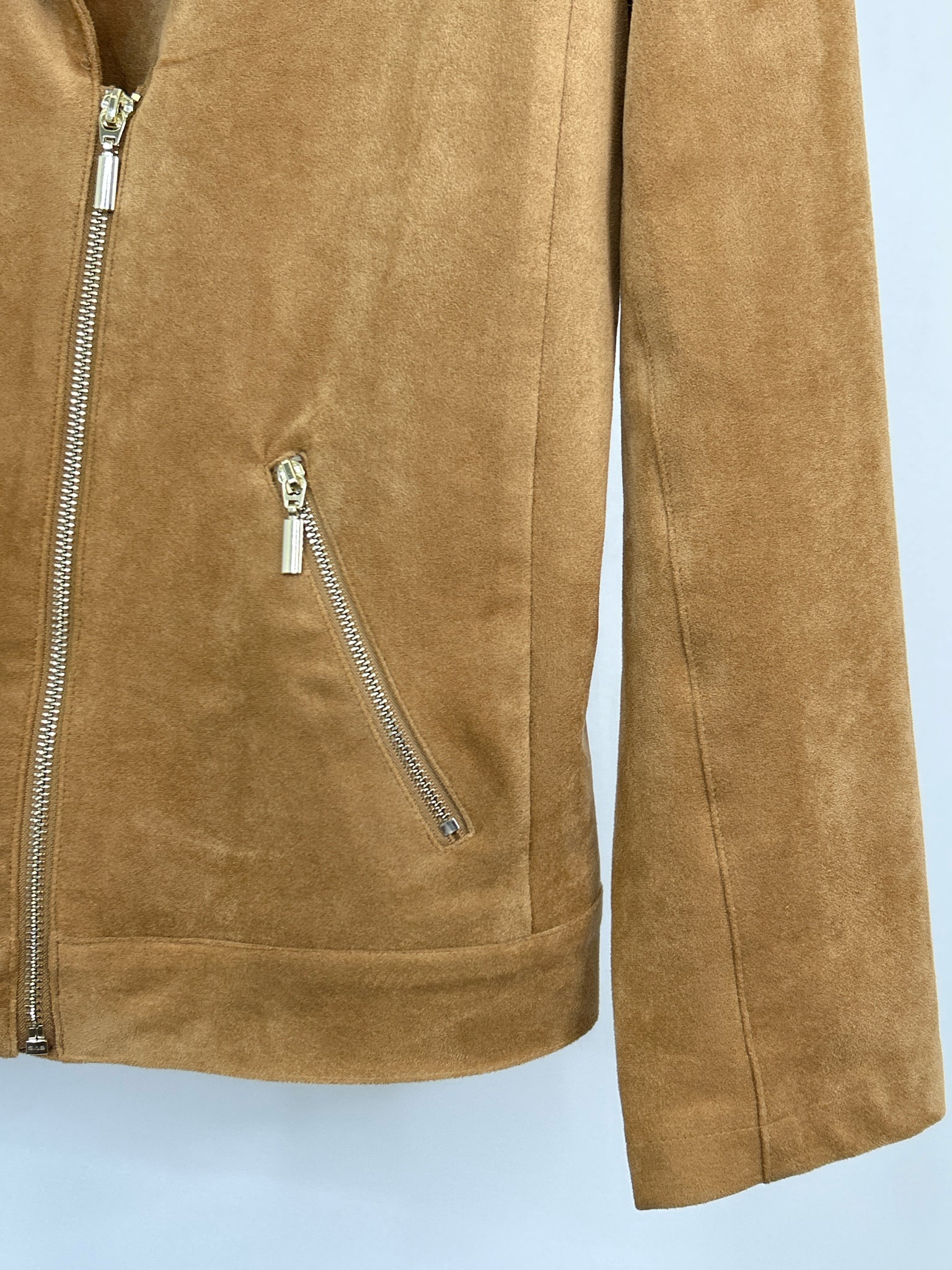 CHICO'S Size 4/6 Tan Women Jacket