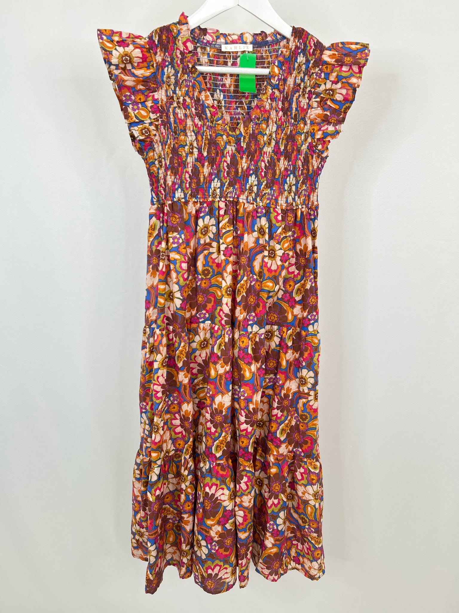 KARLIE Size S Multi-Color Women Dress