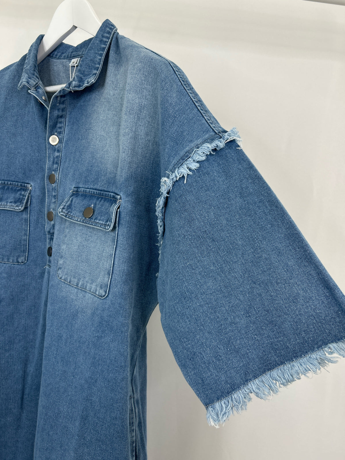 Oyrosy Size XL BLUE DENIM Women Dress