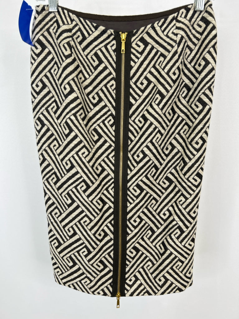 LAFAYETTE 148 Size 2 Brown Print Women's Skirt