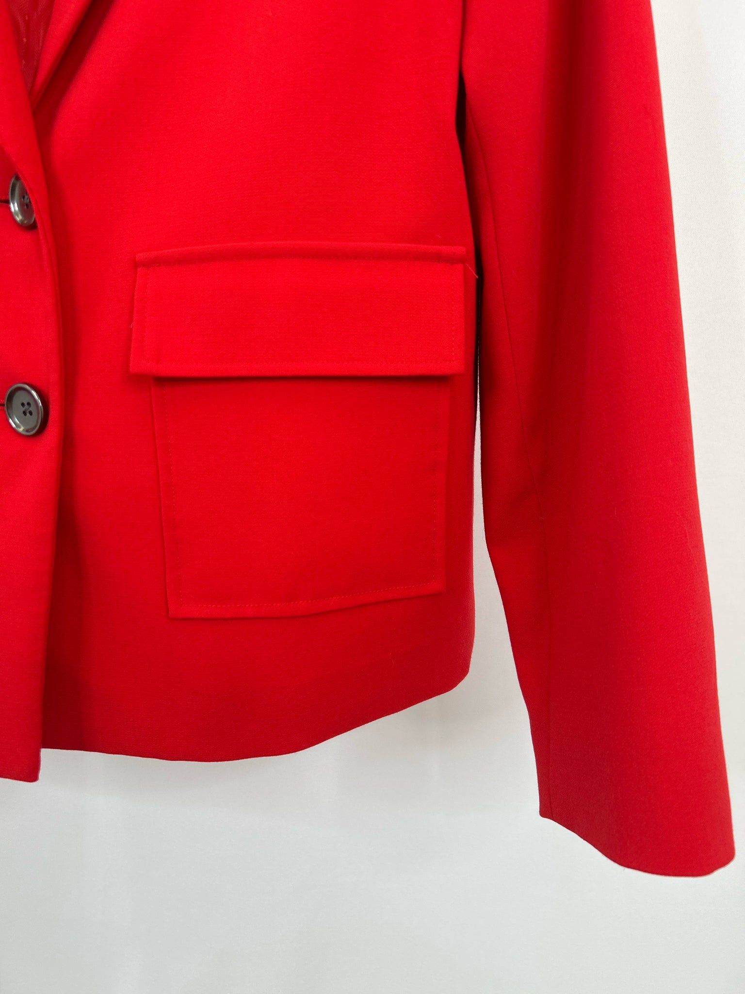 CHICO'S Size 8 Red Women Blazer
