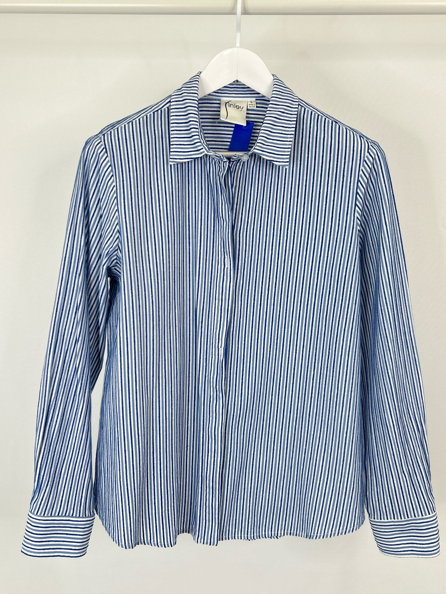 FINLEY Size L blue and white Women Shirt