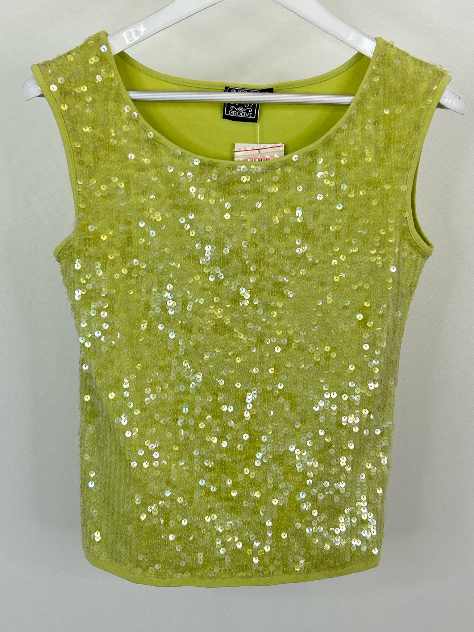 FRESH GROOVE Size XL Green Women Top