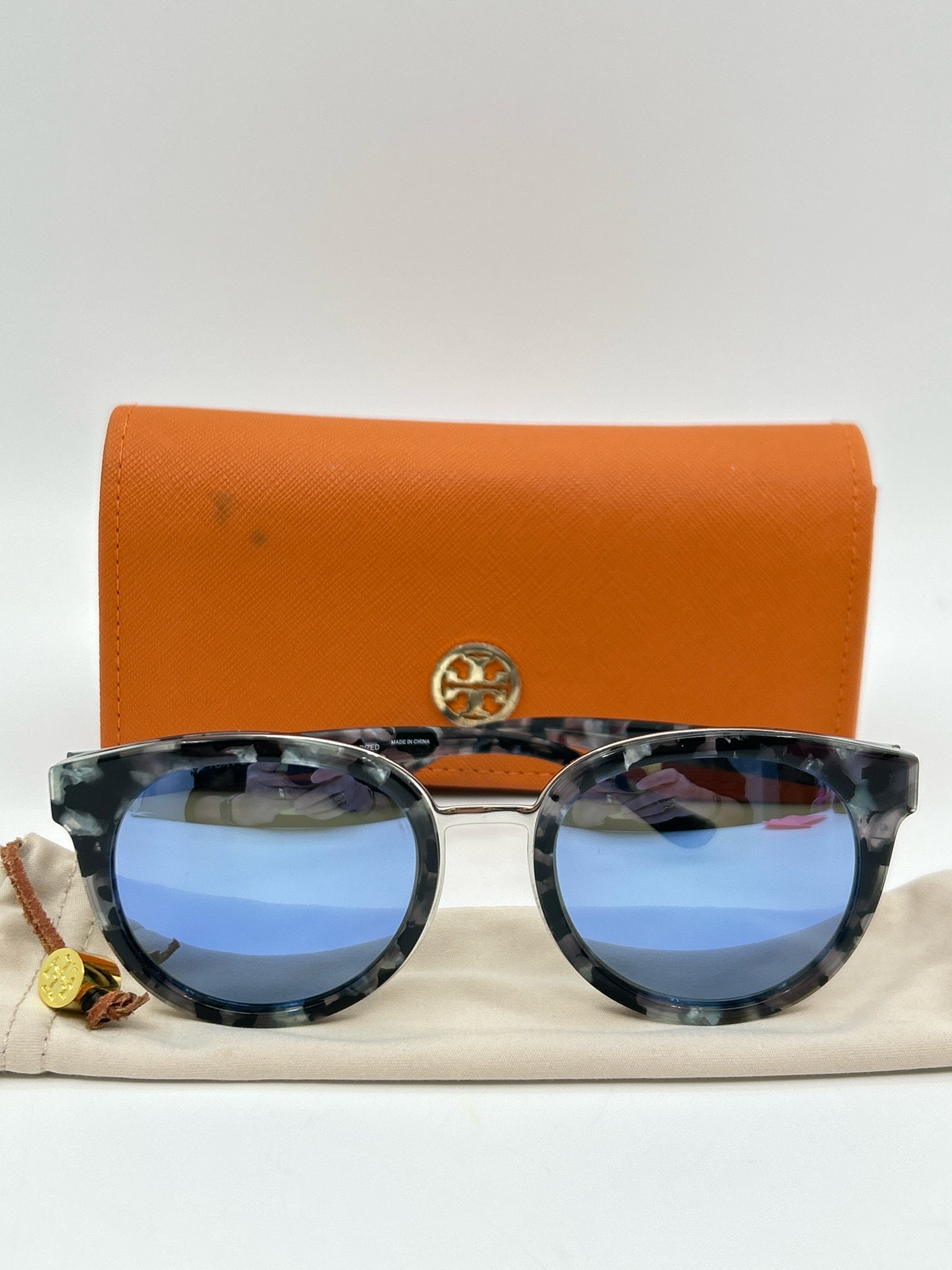 TORY BURCH Black & Blue Sunglasses