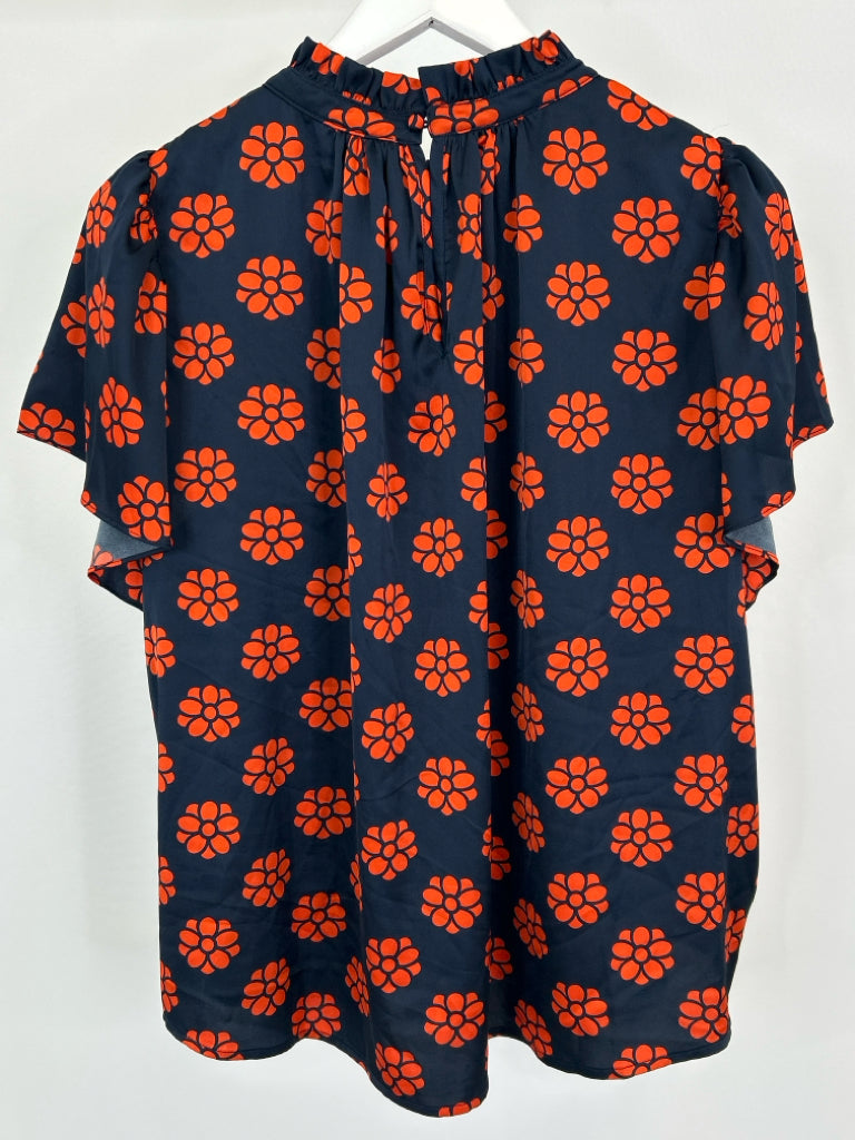 THML Size XL Navy and orange Women's Top