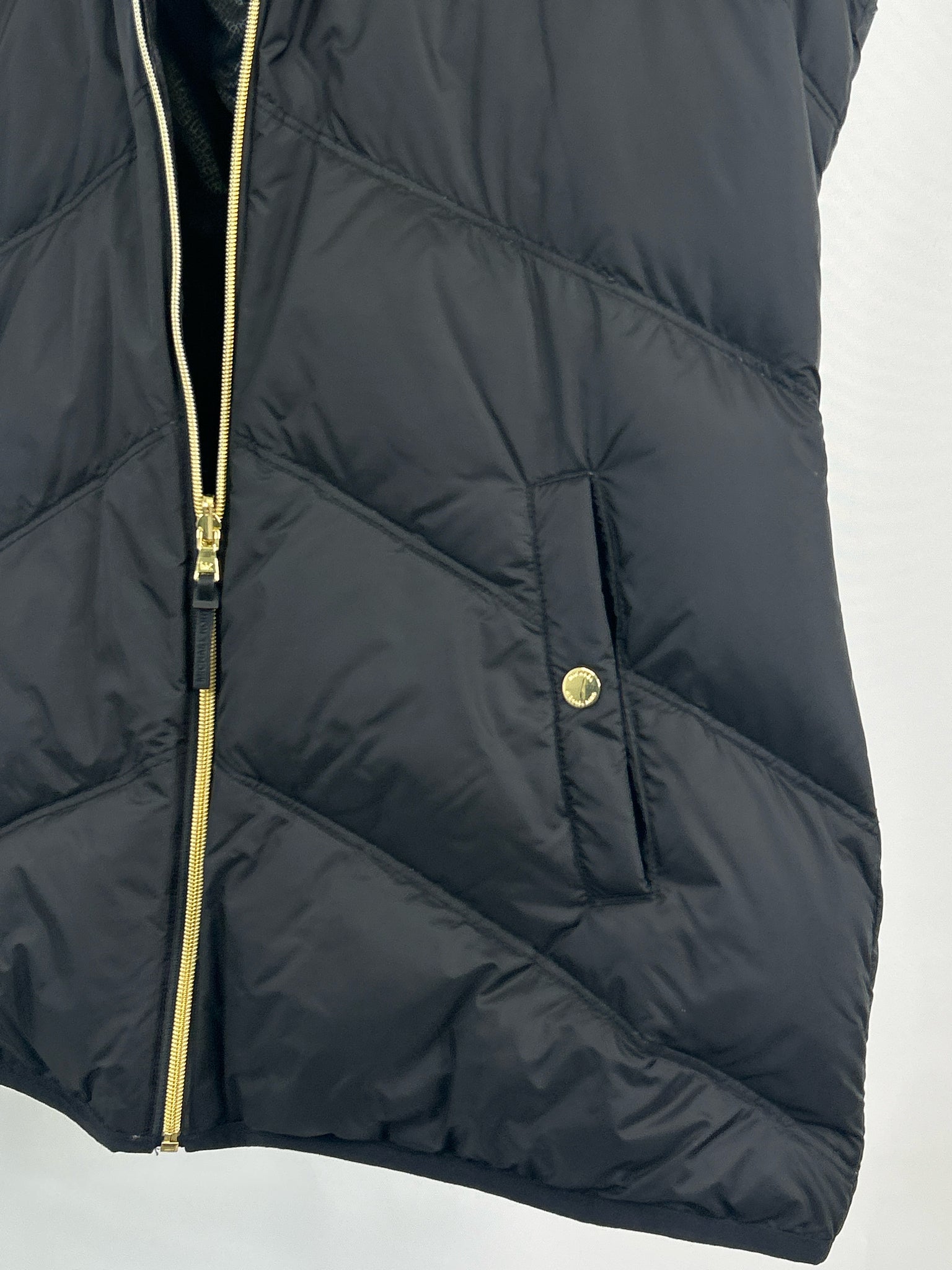 MICHAEL MICHAEL KORS Size L Black Women Vest