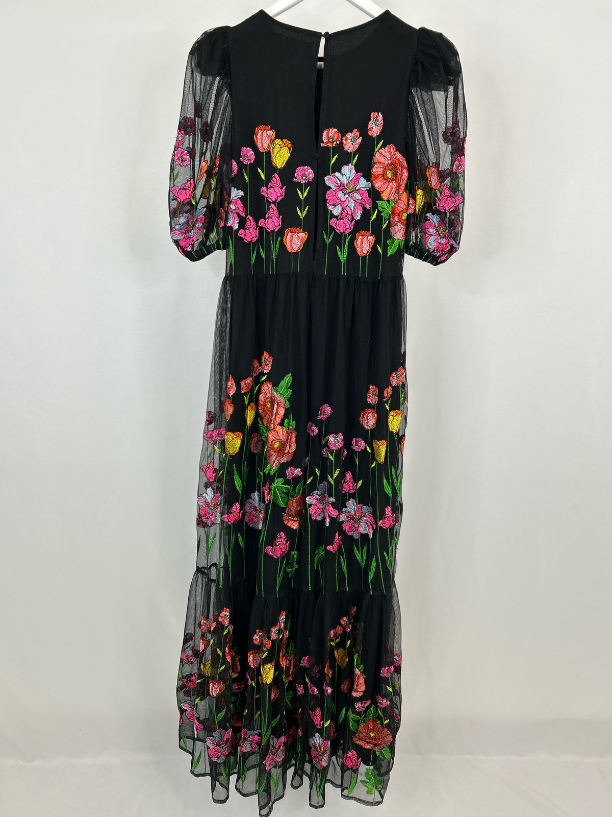 ASOS Size 6 Black Floral Women Dress