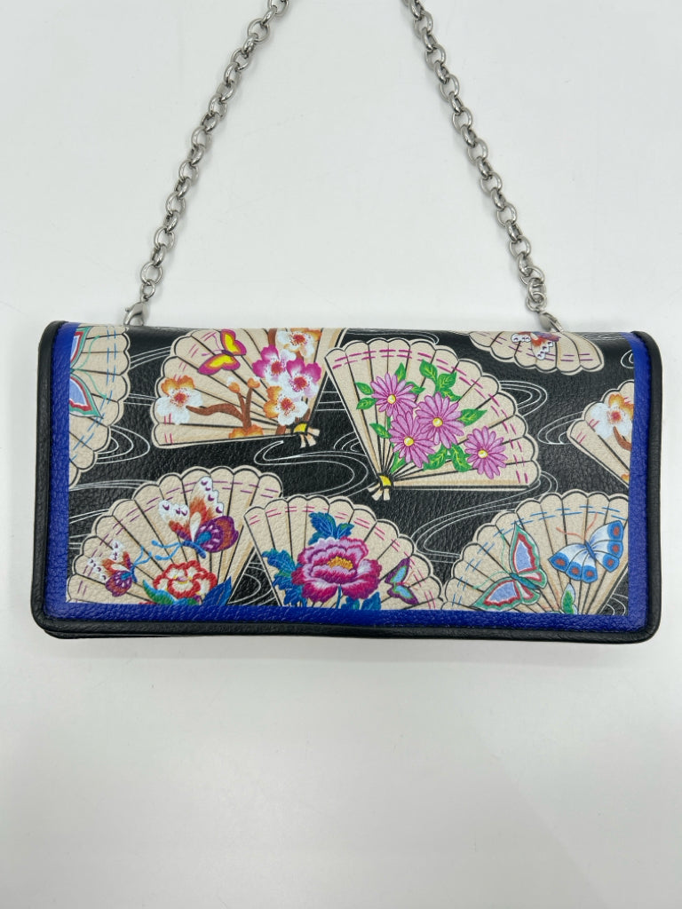 BRIGHTON Black Floral Wallet