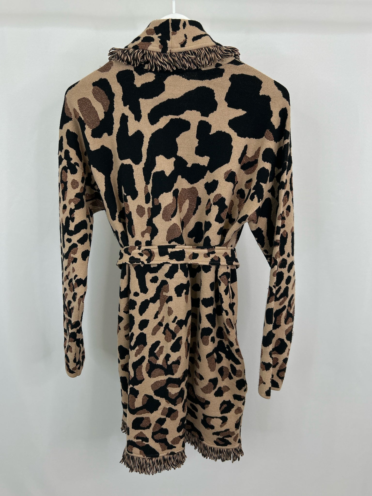 CHICO'S Size L BEIGE AND BLACK Women Cardigan