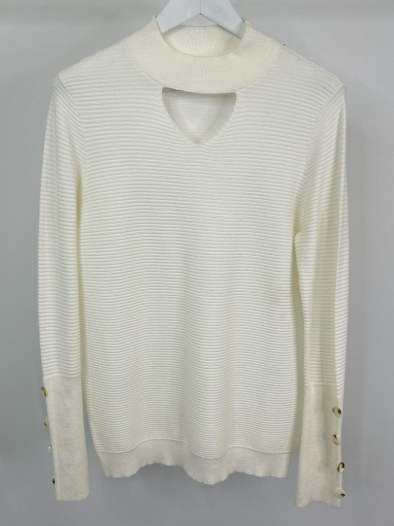 ETHYL Women Size M White Sweater