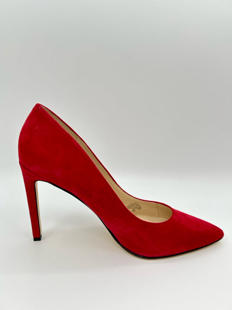 NINE WEST Women Size 11M Red Pumps