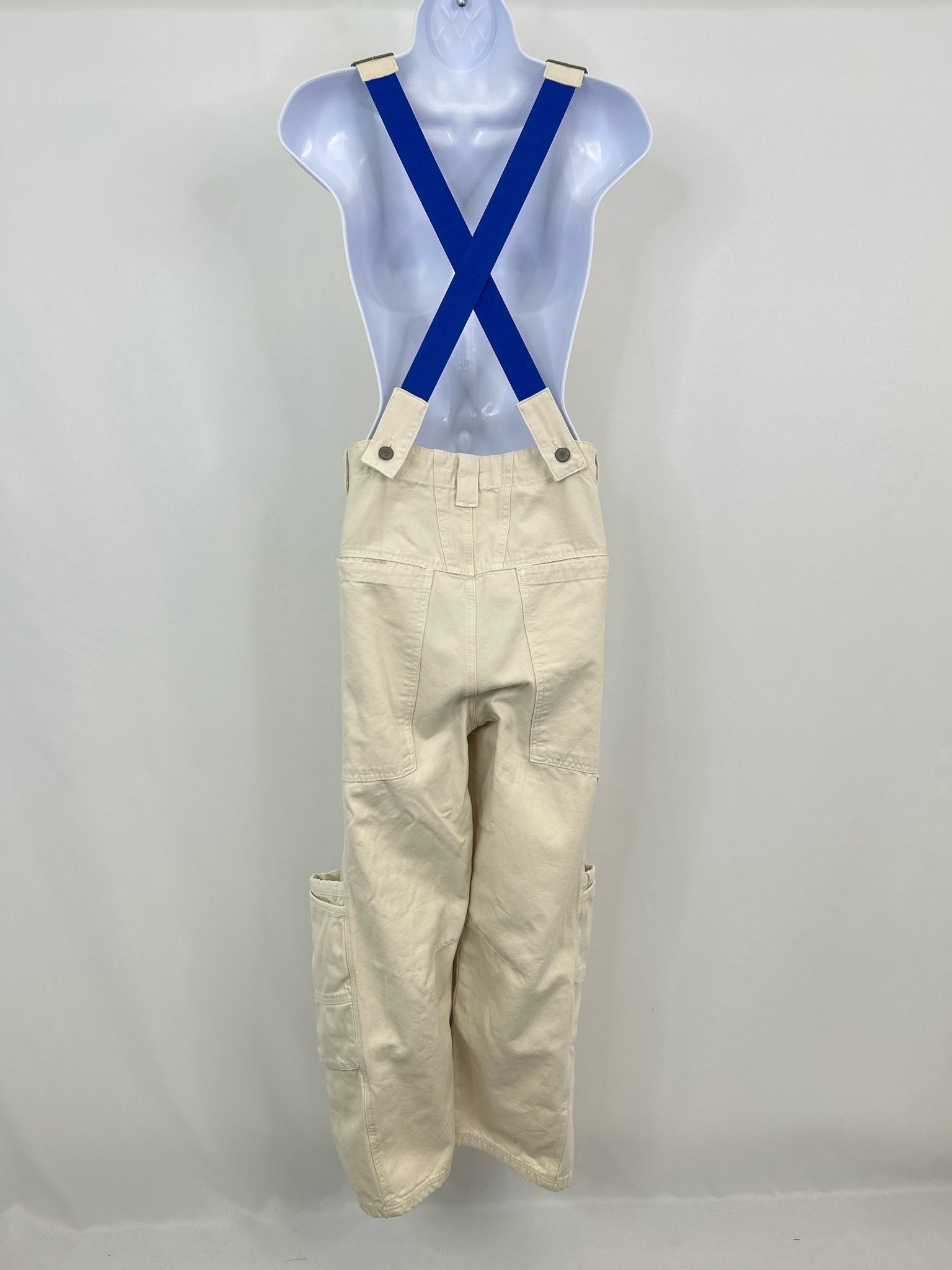 FREE PEOPLE Size L Cream Women Overall