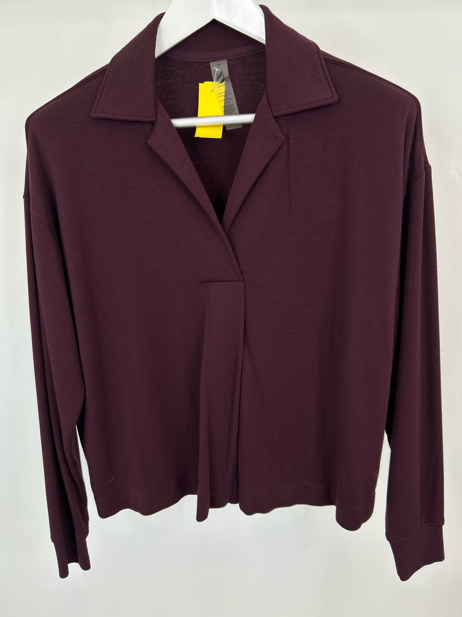 LOU & GREY Size XS Maroon Women 2-Piece w/pants