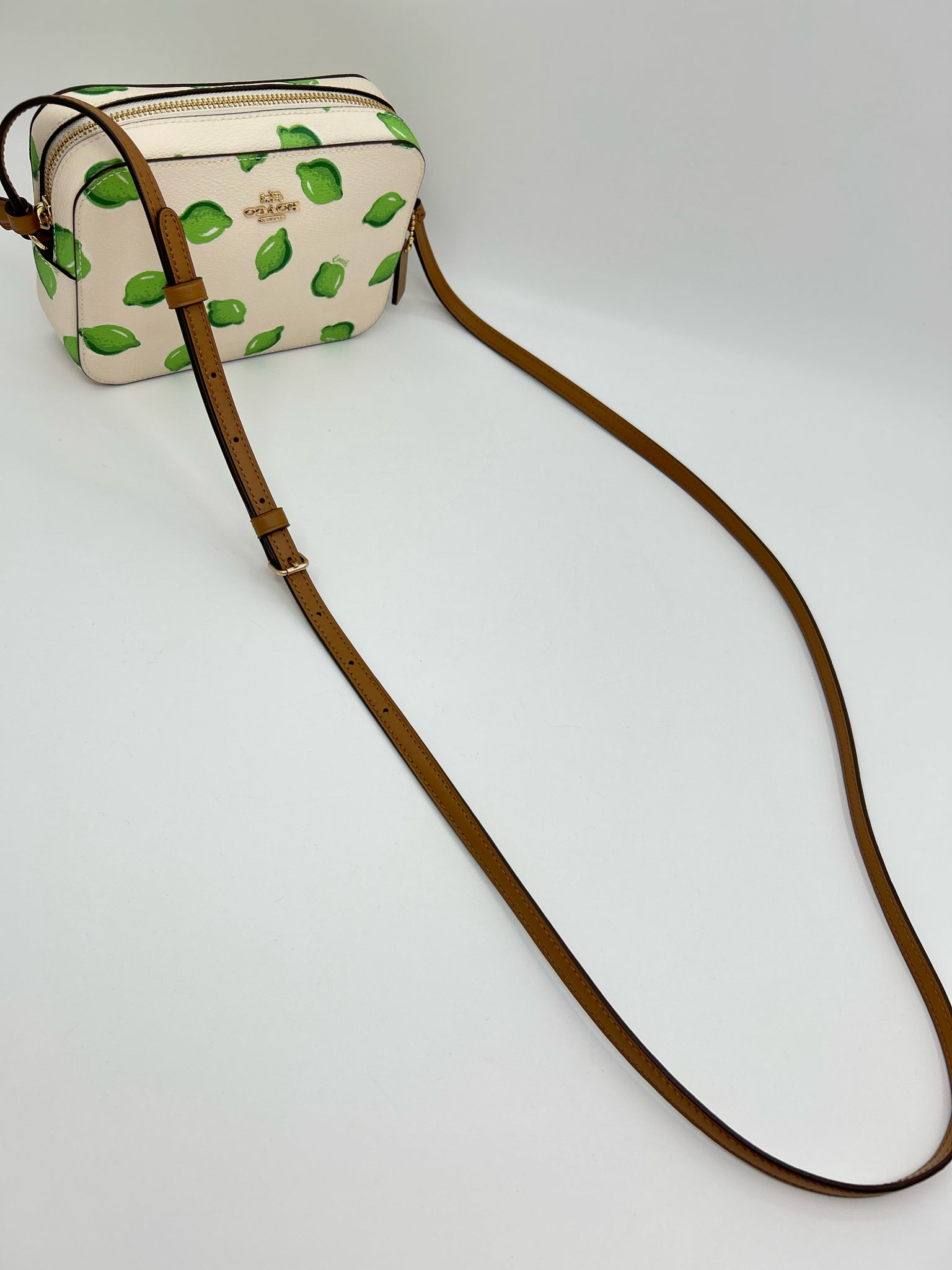 COACH White and Green Women Purse NWT