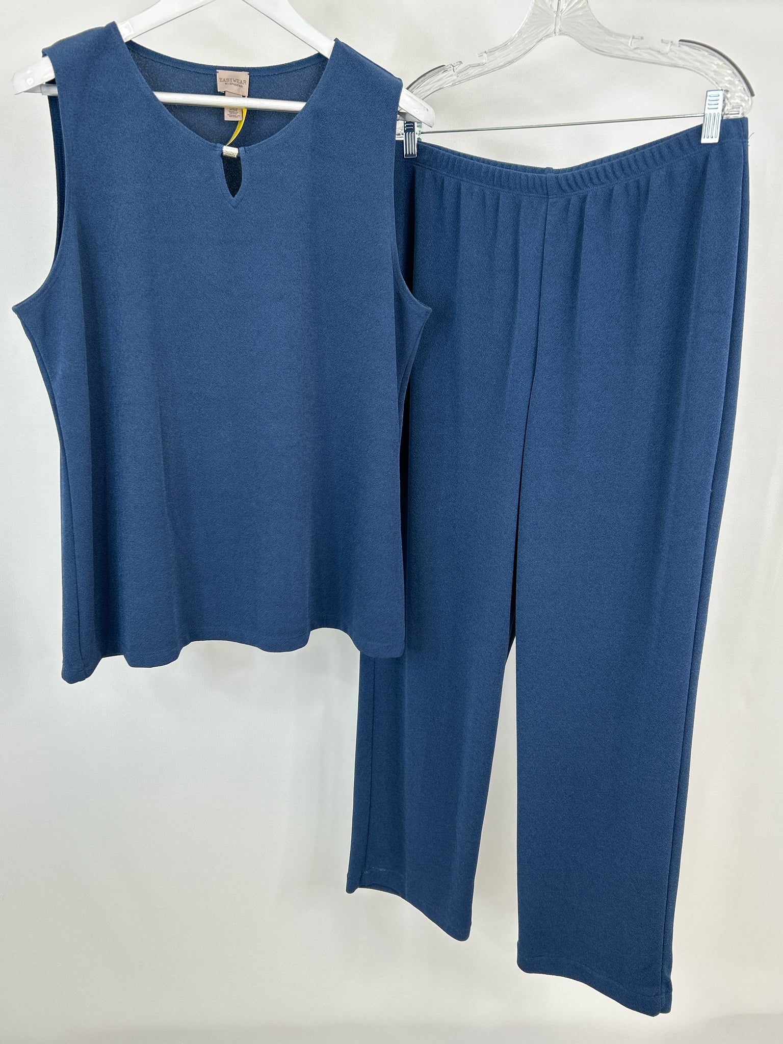 CHICO'S Size 16 Teal Women 2-Piece w/pants