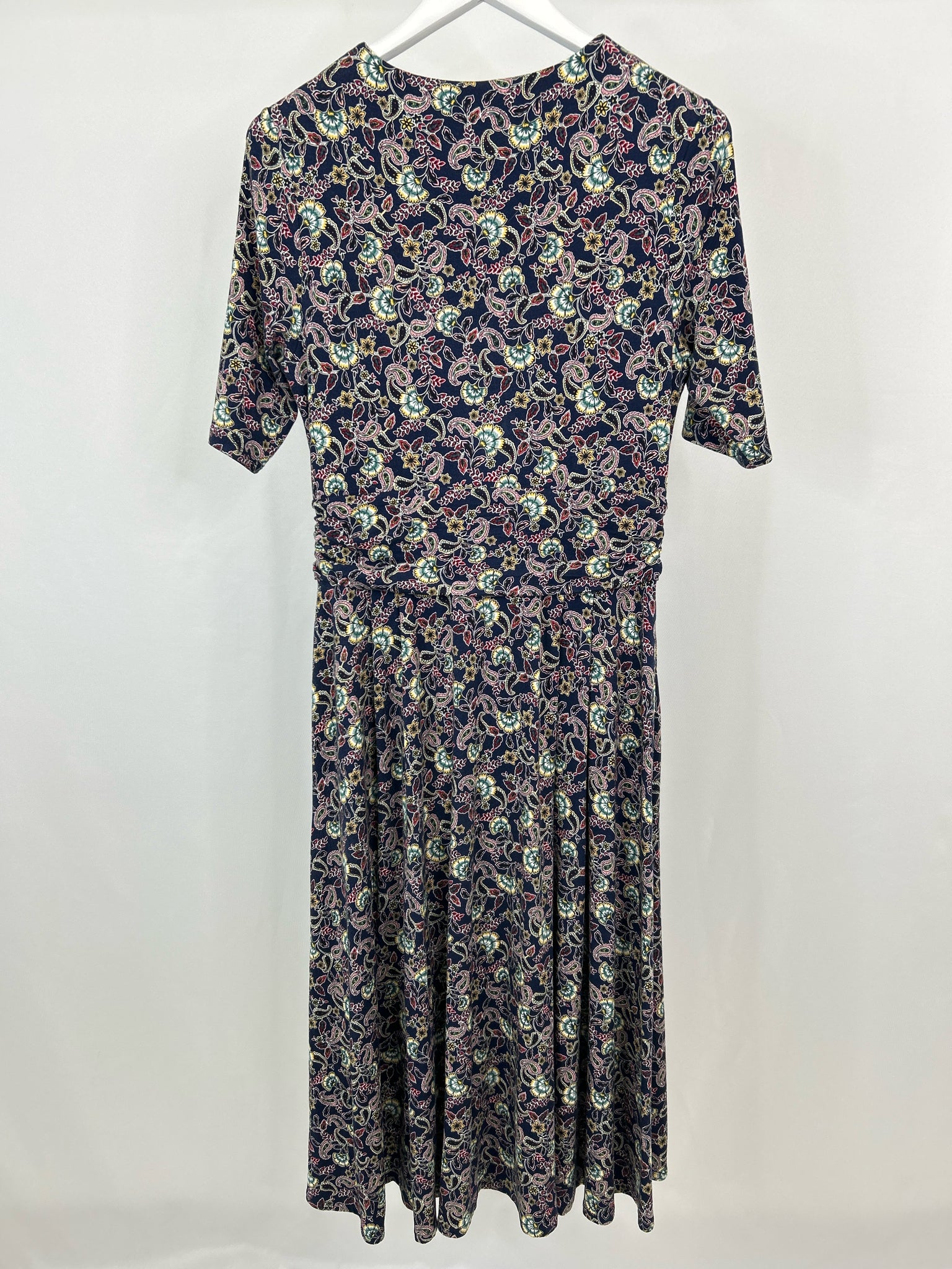 BODEN Size 10R Navy Print Women's Dress