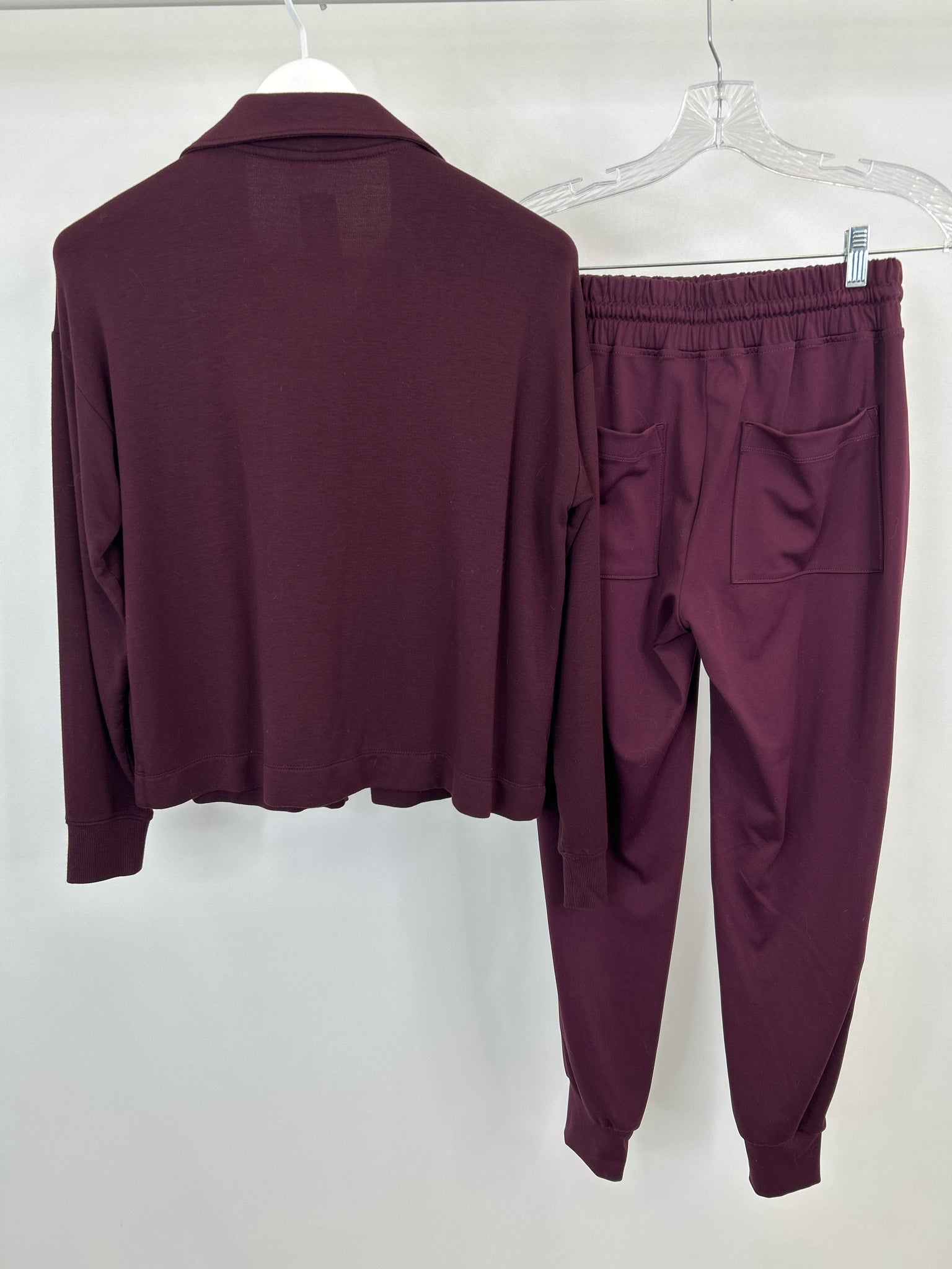 LOU & GREY Size XS Maroon Women 2-Piece w/pants