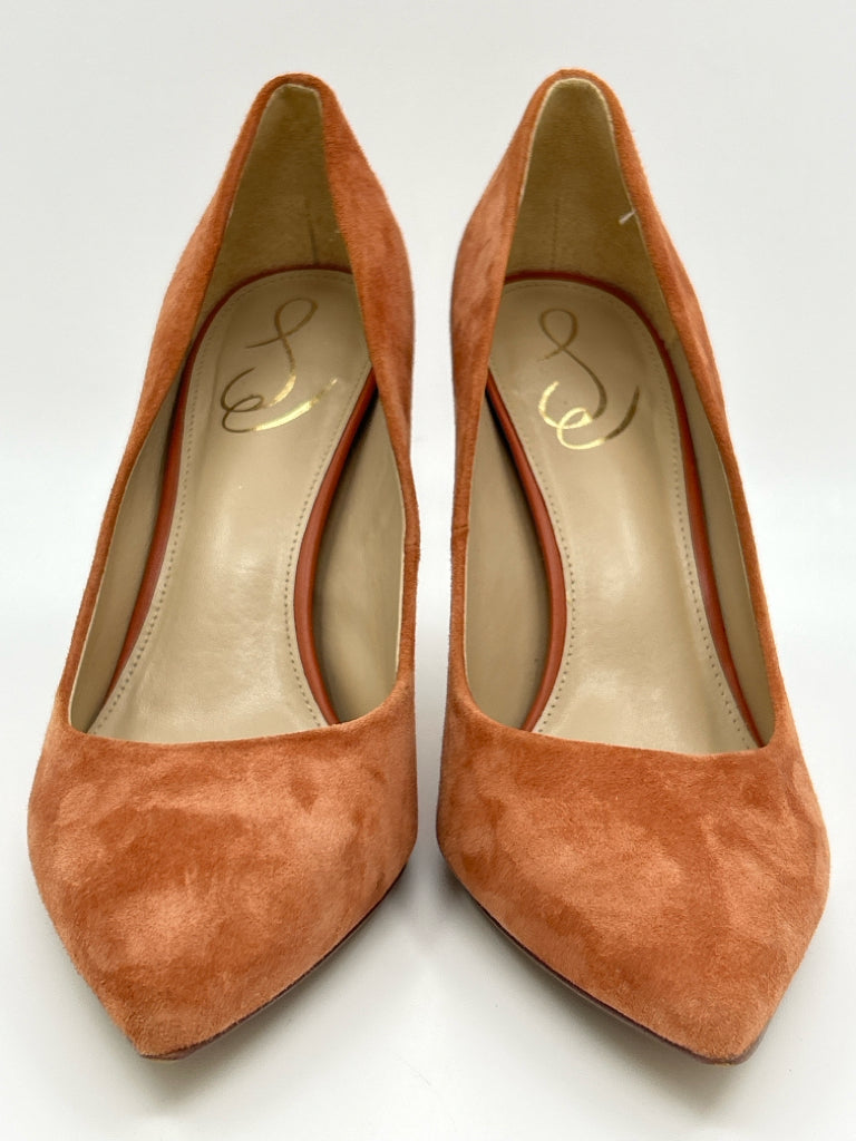 SAM EDELMAN Women Size 9.5 Burnt Orange Pumps