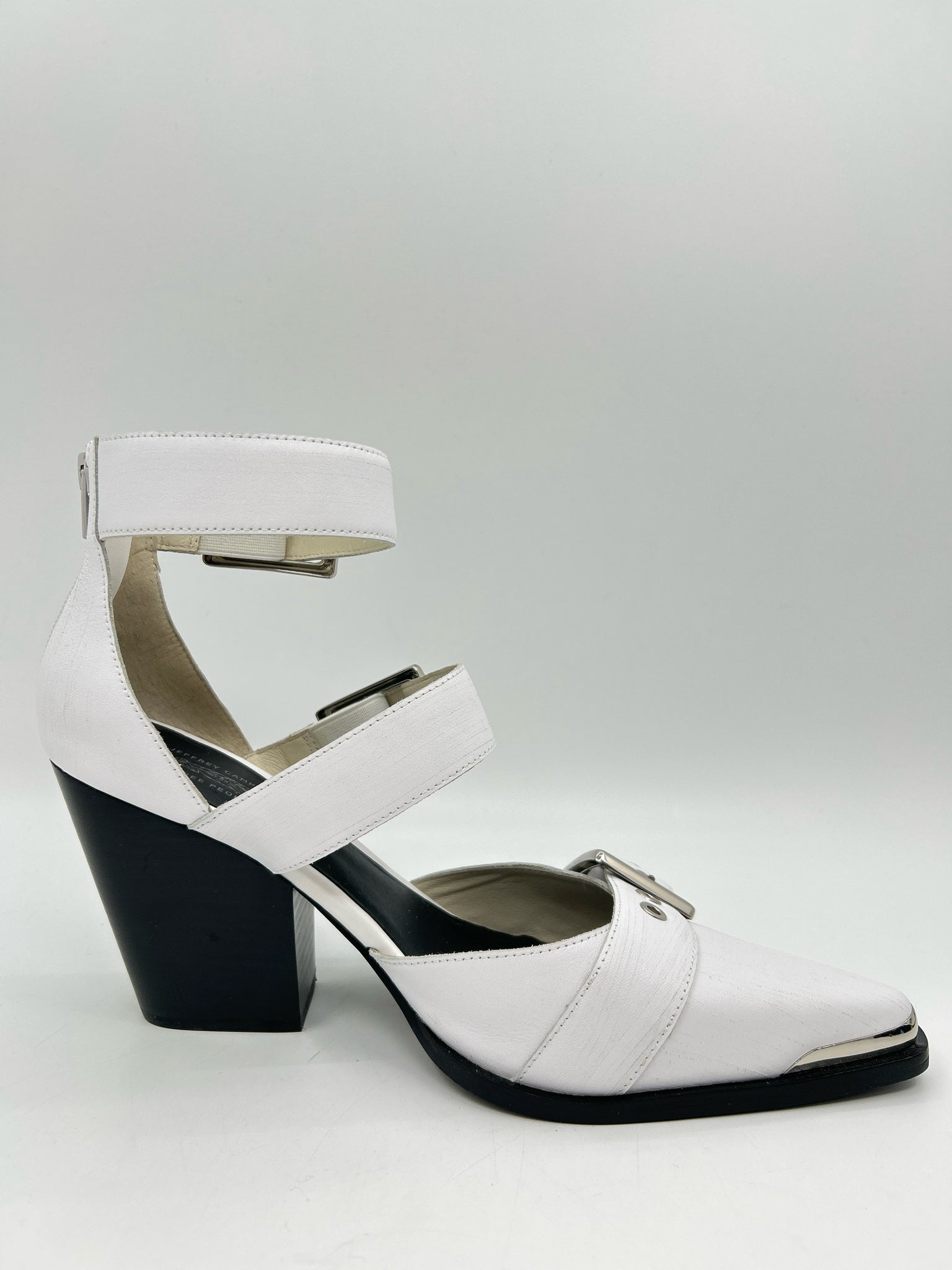 JEFFREY CAMPBELL for Free People Size 10 White Women Bootie Pumps