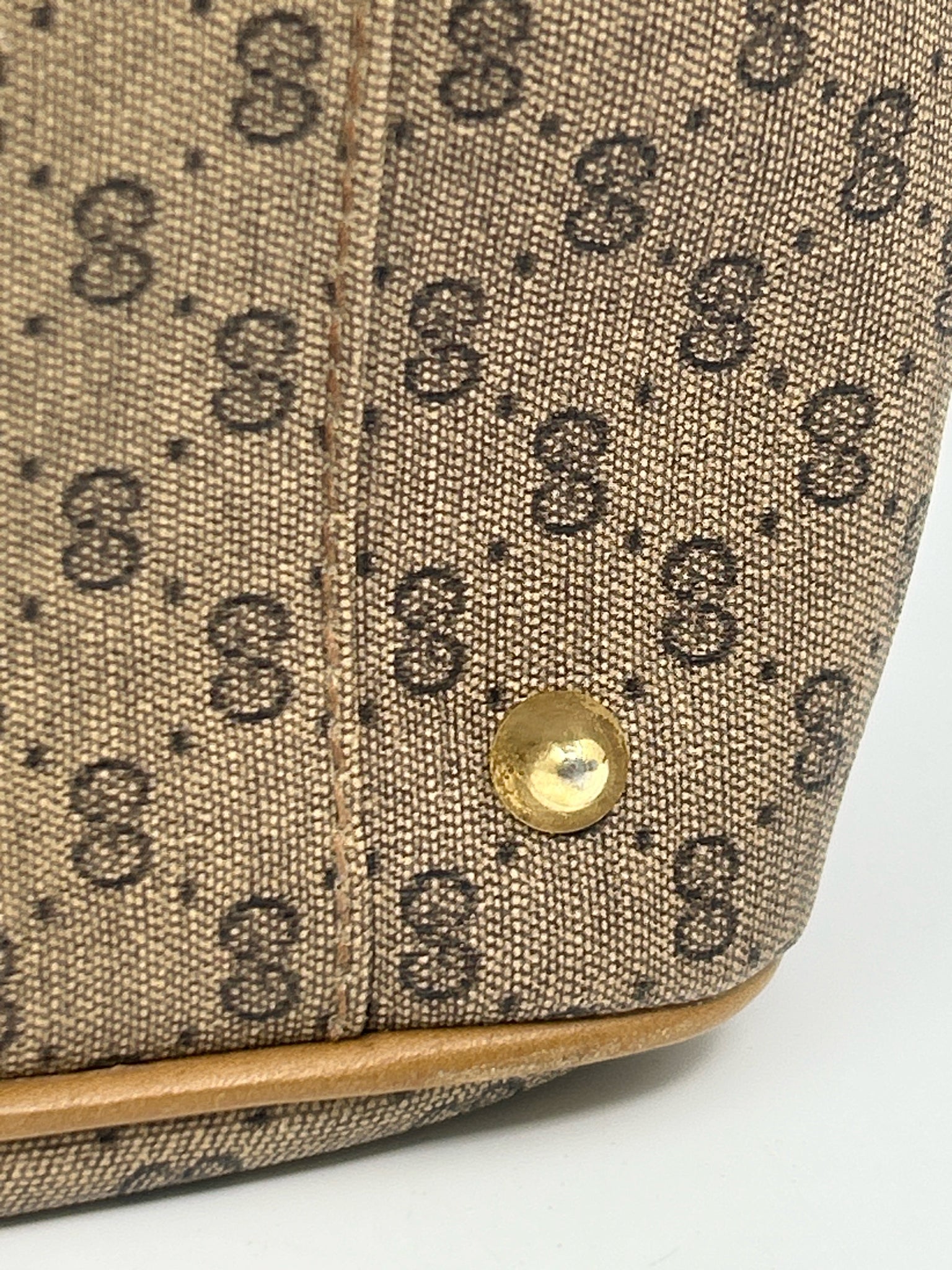 GUCCI Vintage Brown Monogram Women Purse