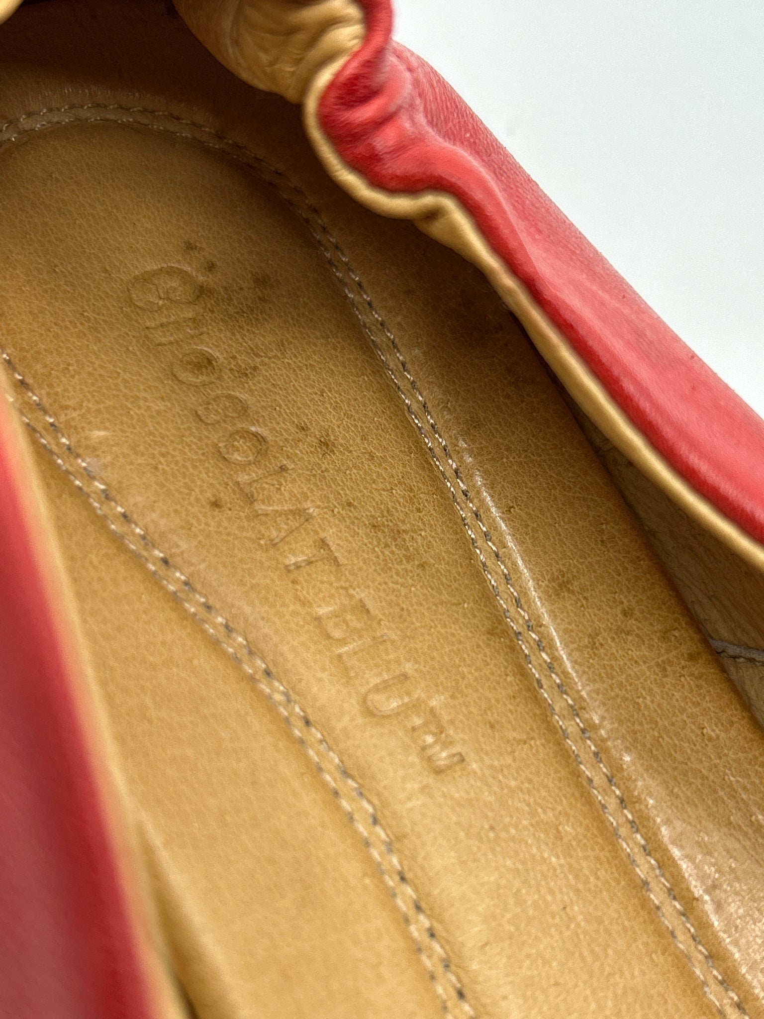 CHOCOLAT BLU Size 7 Red Women Flats