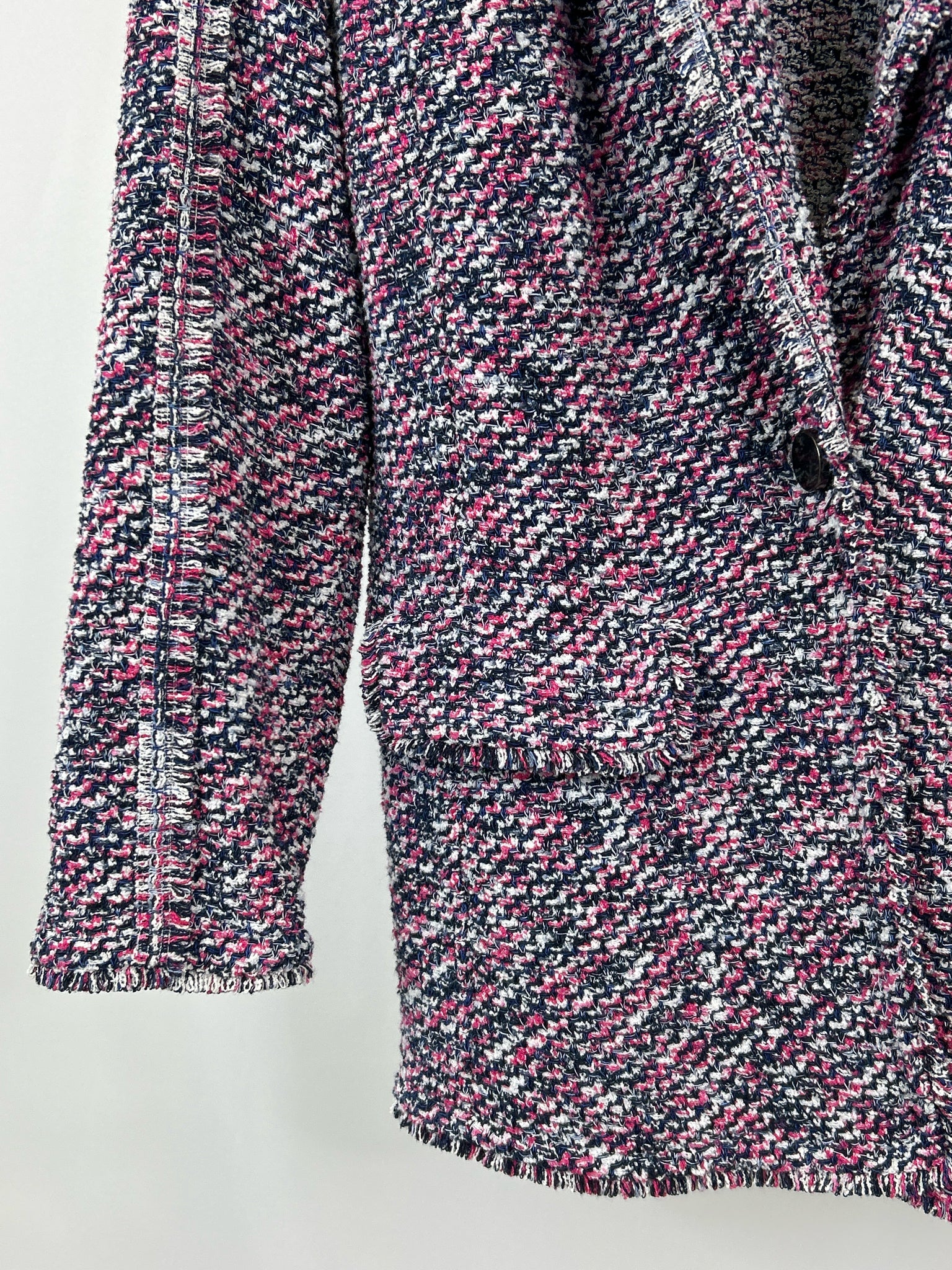 CHICO'S Size L pink and navy Women Jacket