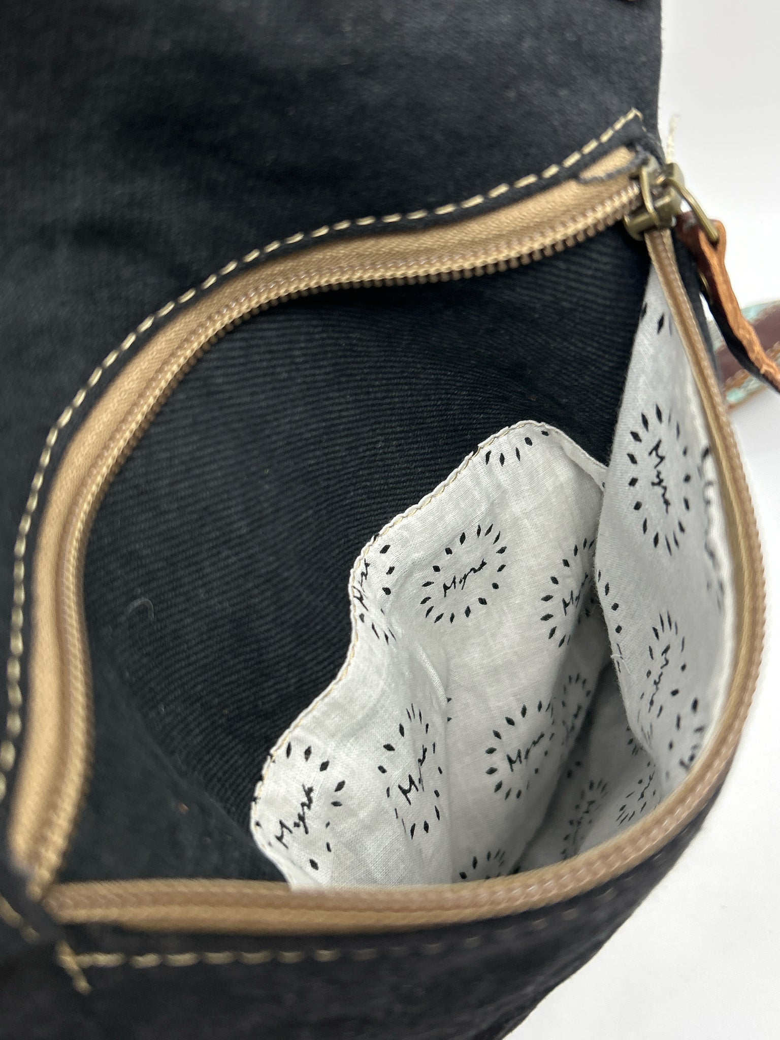 MYRA BAG Brown Print Women Purse