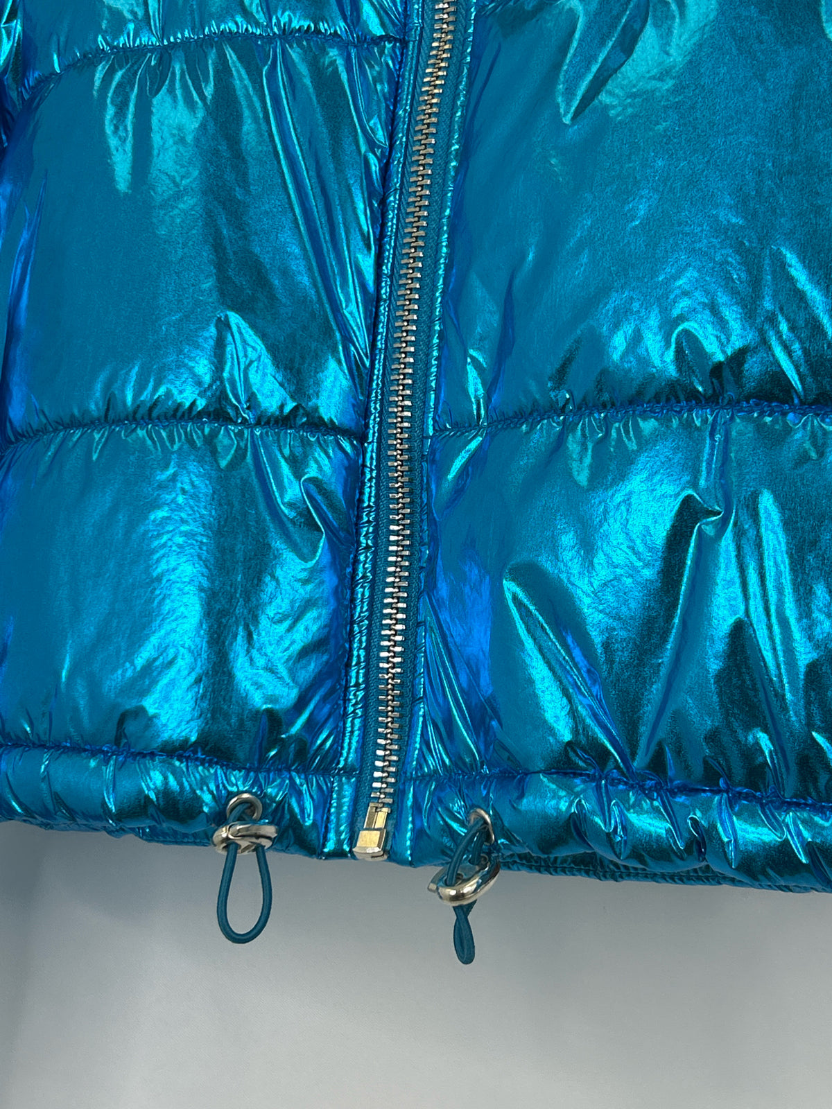 STEVE MADDEN Size M METALLIC BLUE Women Jacket