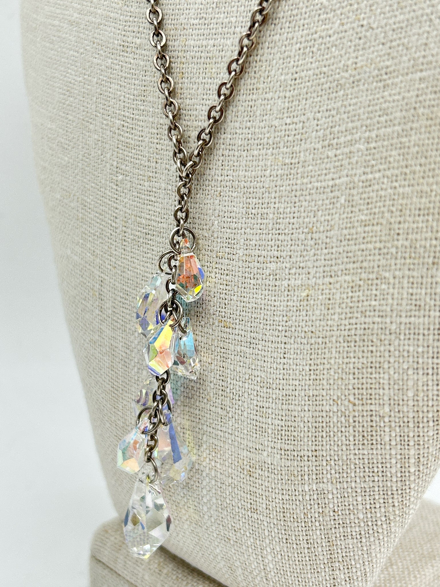 NO BRAND 925 Silver Glass Beads Necklace