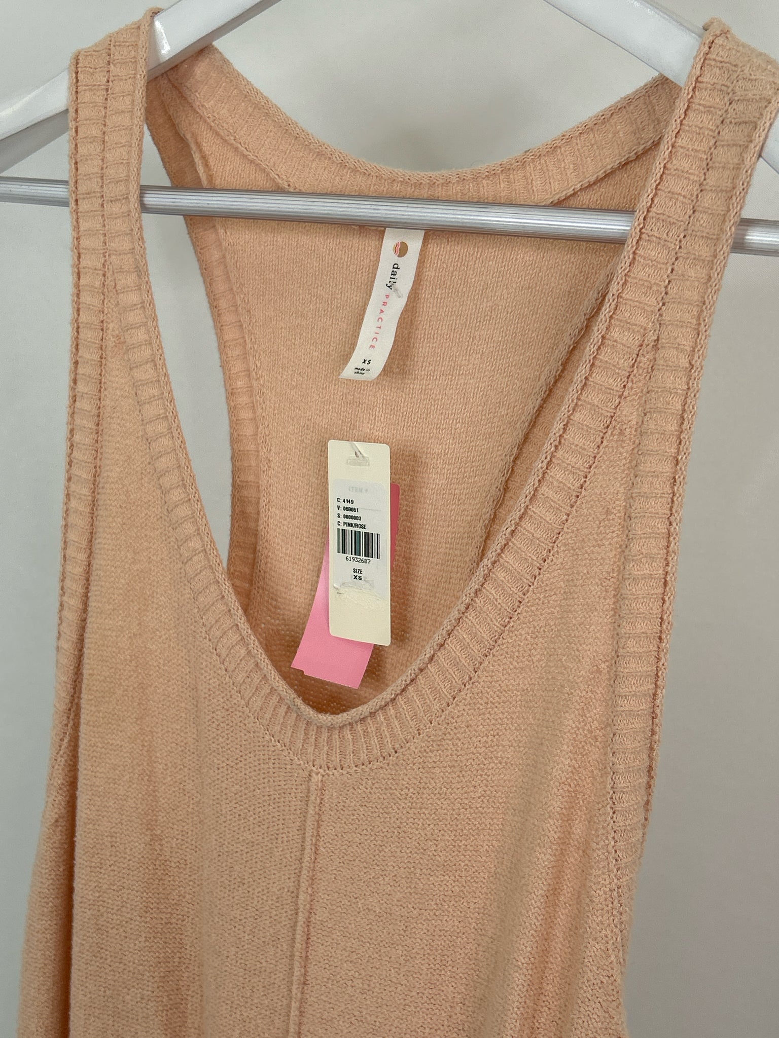 DAILY PRACTICE NWT Size XS Peach Women Jumpsuit